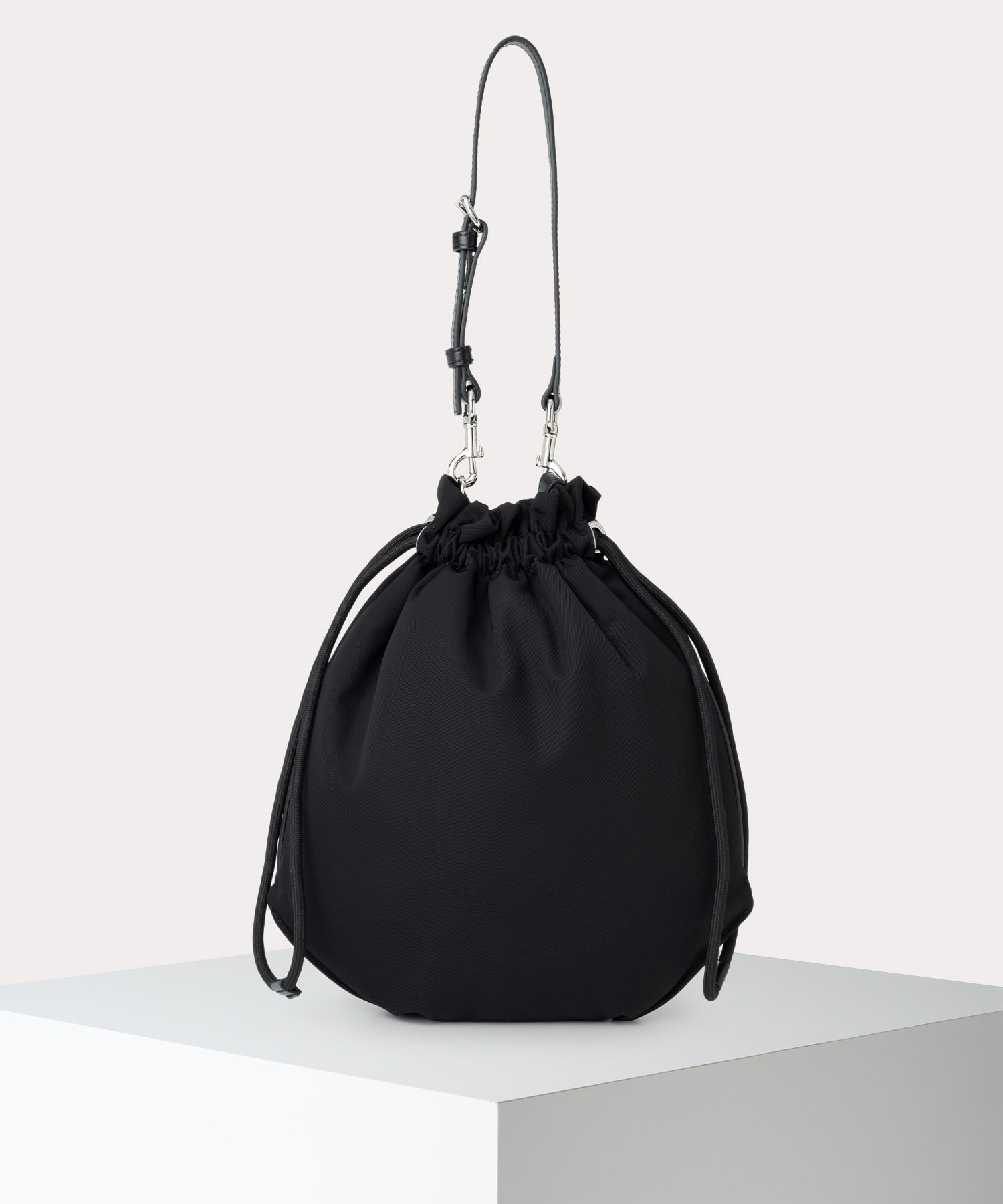 UTILITY DRILL DRAWSTRING ポーチバッグ(ブラック)（メンズ