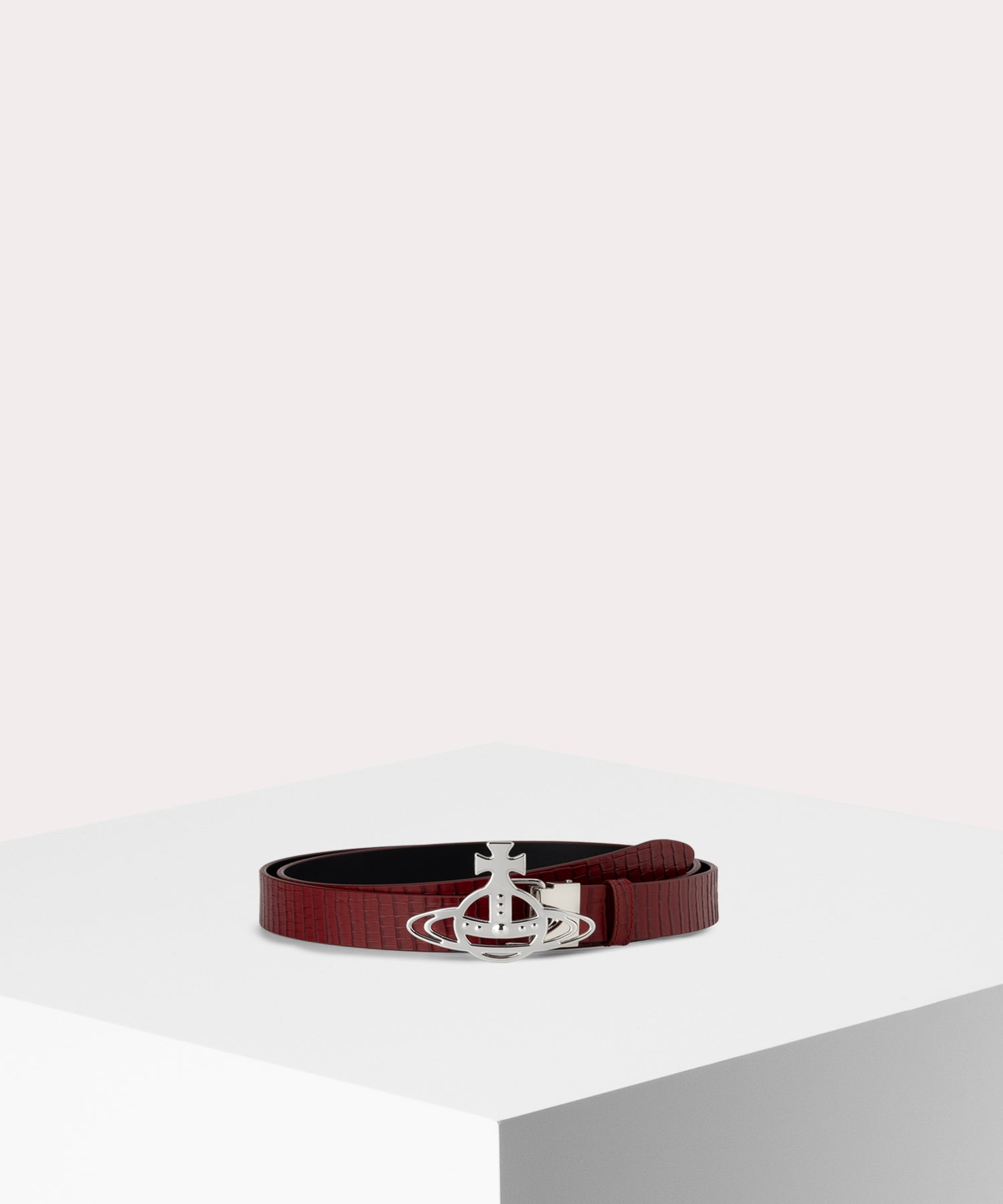 LINE ORB BUCKLE ベルト(レッド)（メンズ）（1220952283