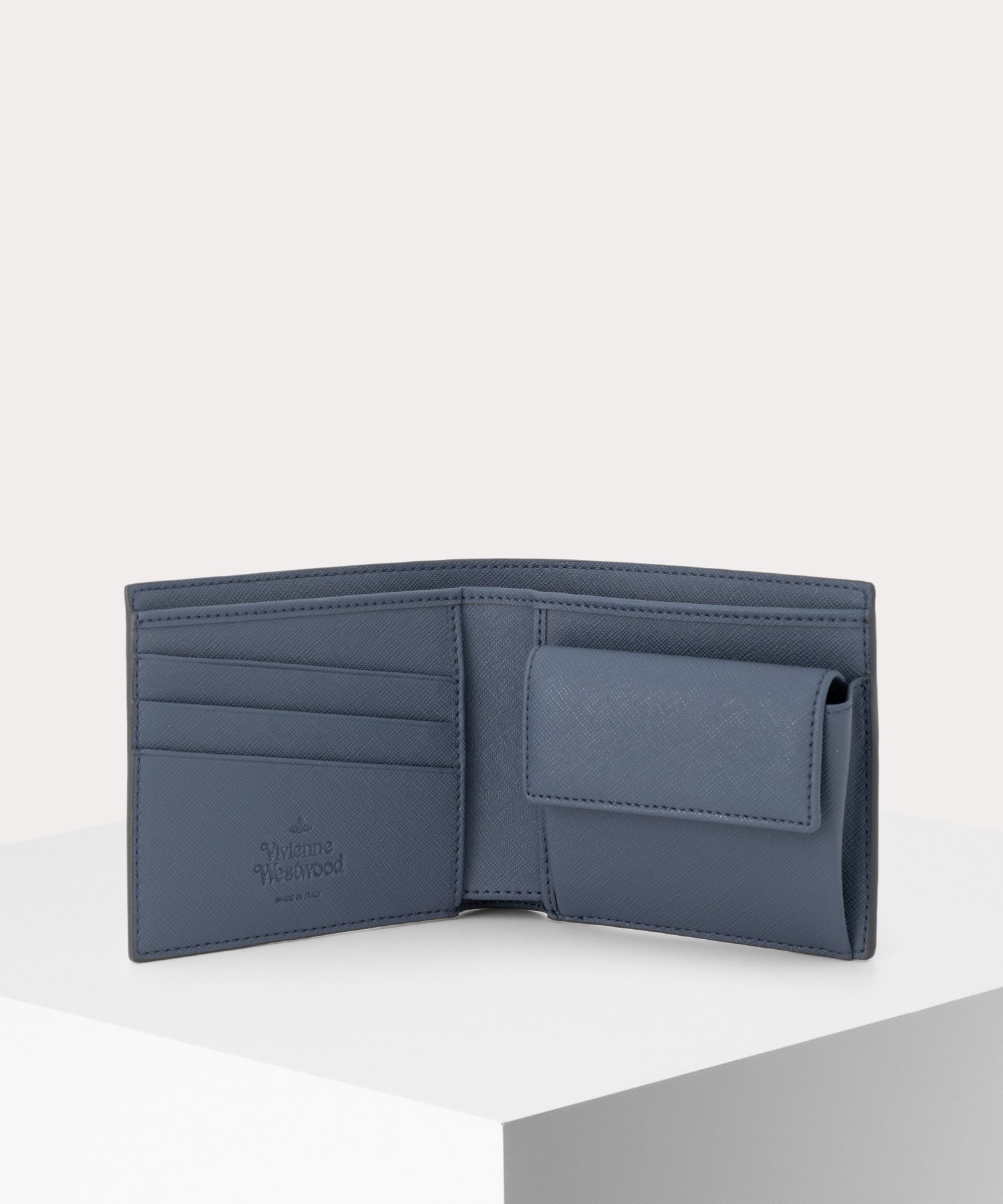 VivienneWestwood SAFFIANO PLAINMAN二つ折り財布 SAFFIANO PLAIN MAN 二つ折り財布(ブルー系)（メンズ