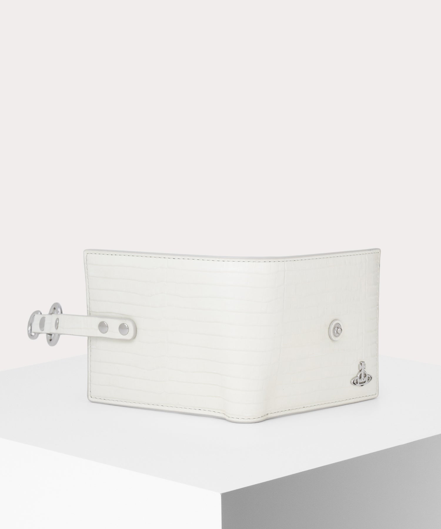 MINI CROC EMBOSSED MAN BONDAGE 二つ折り財布