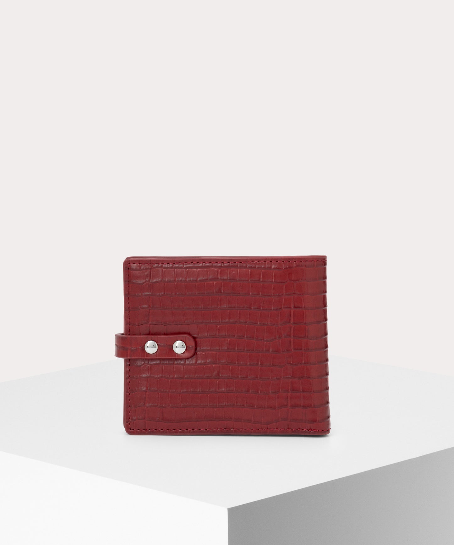 MINI CROC EMBOSSED MAN BONDAGE 二つ折り財布