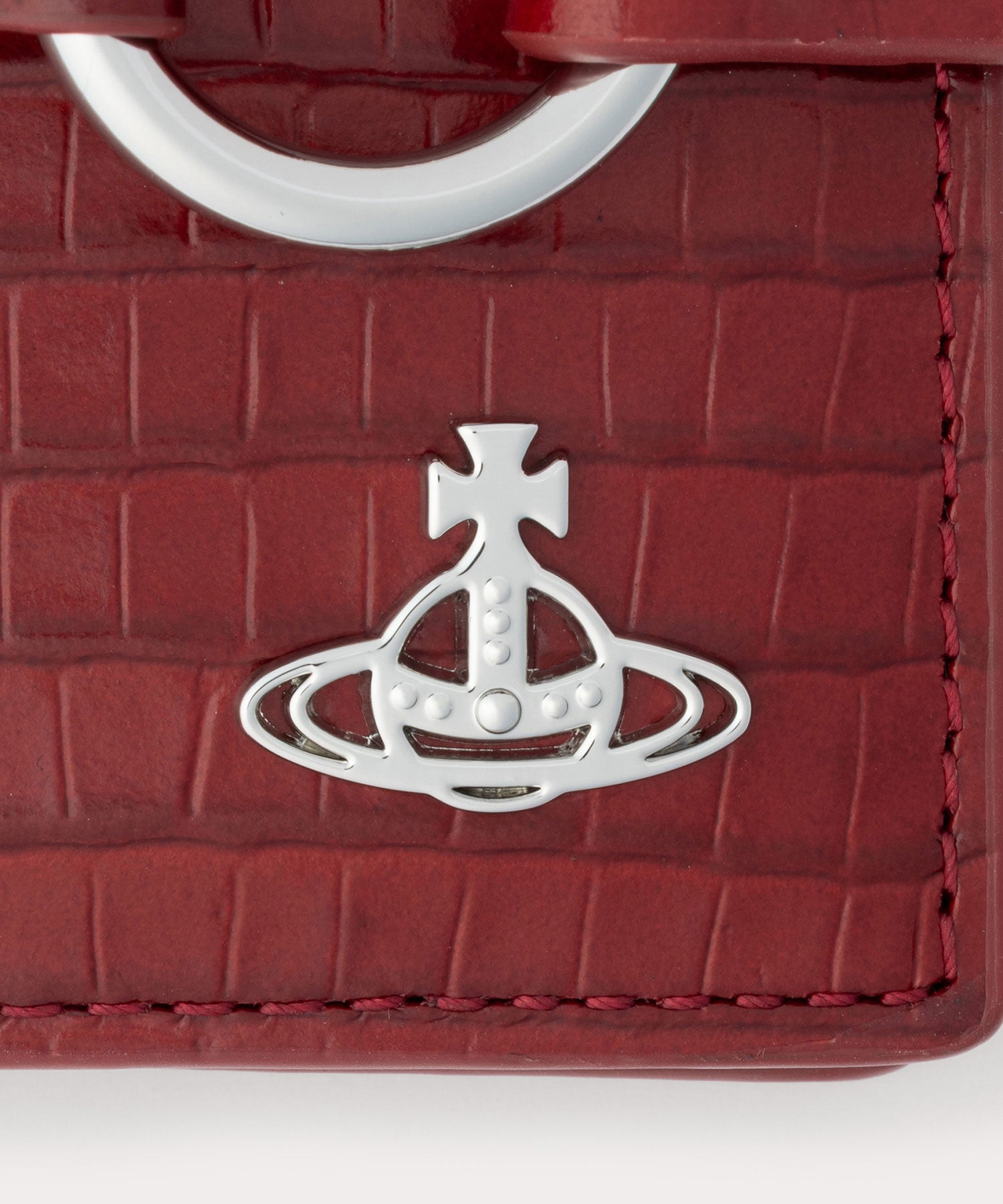 MINI CROC EMBOSSED MAN BONDAGE 二つ折り財布