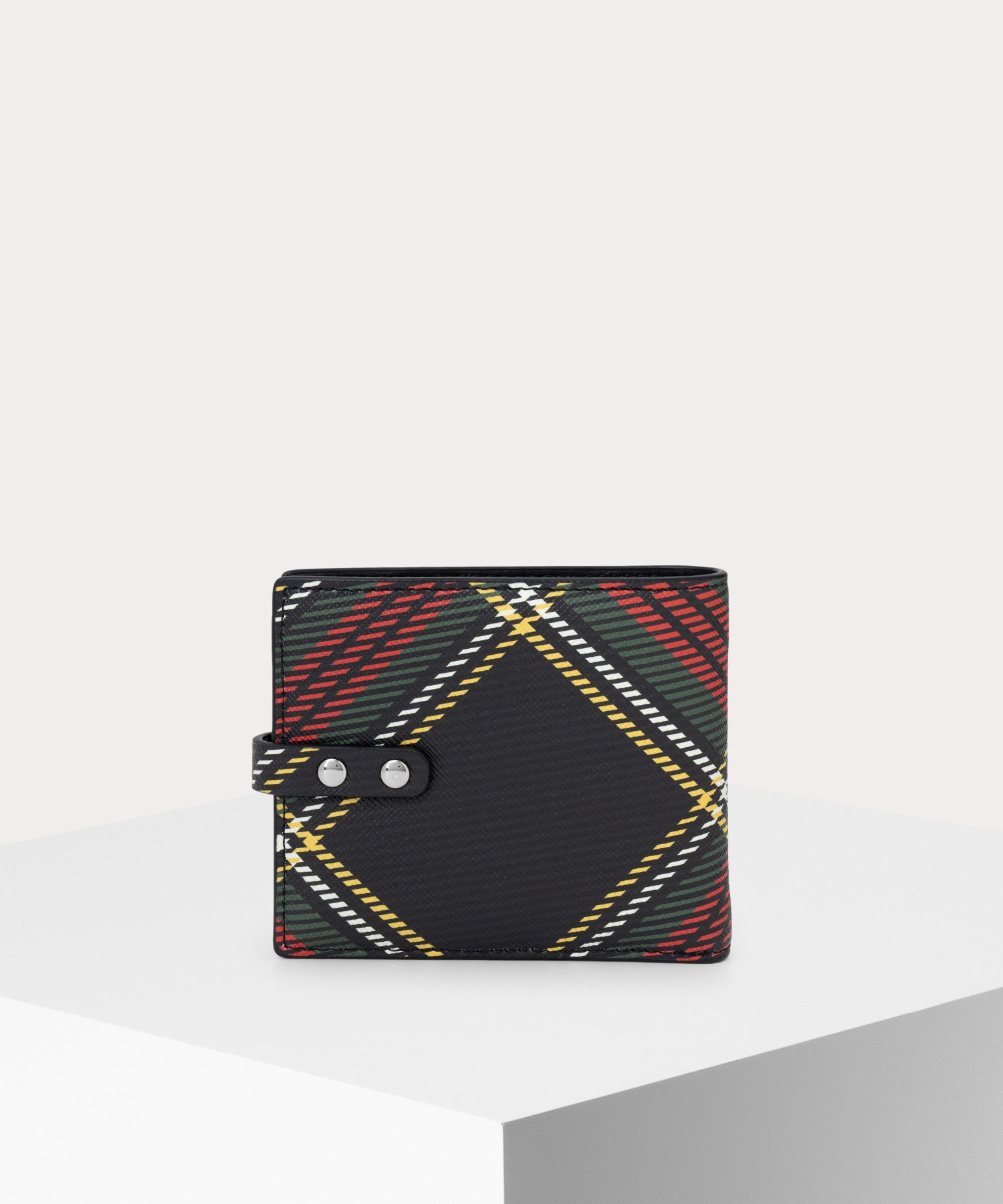 SAFFIANO PRINTED MAN BONDAGE 二つ折り財布(CHELSEA TARTAN)（メンズ