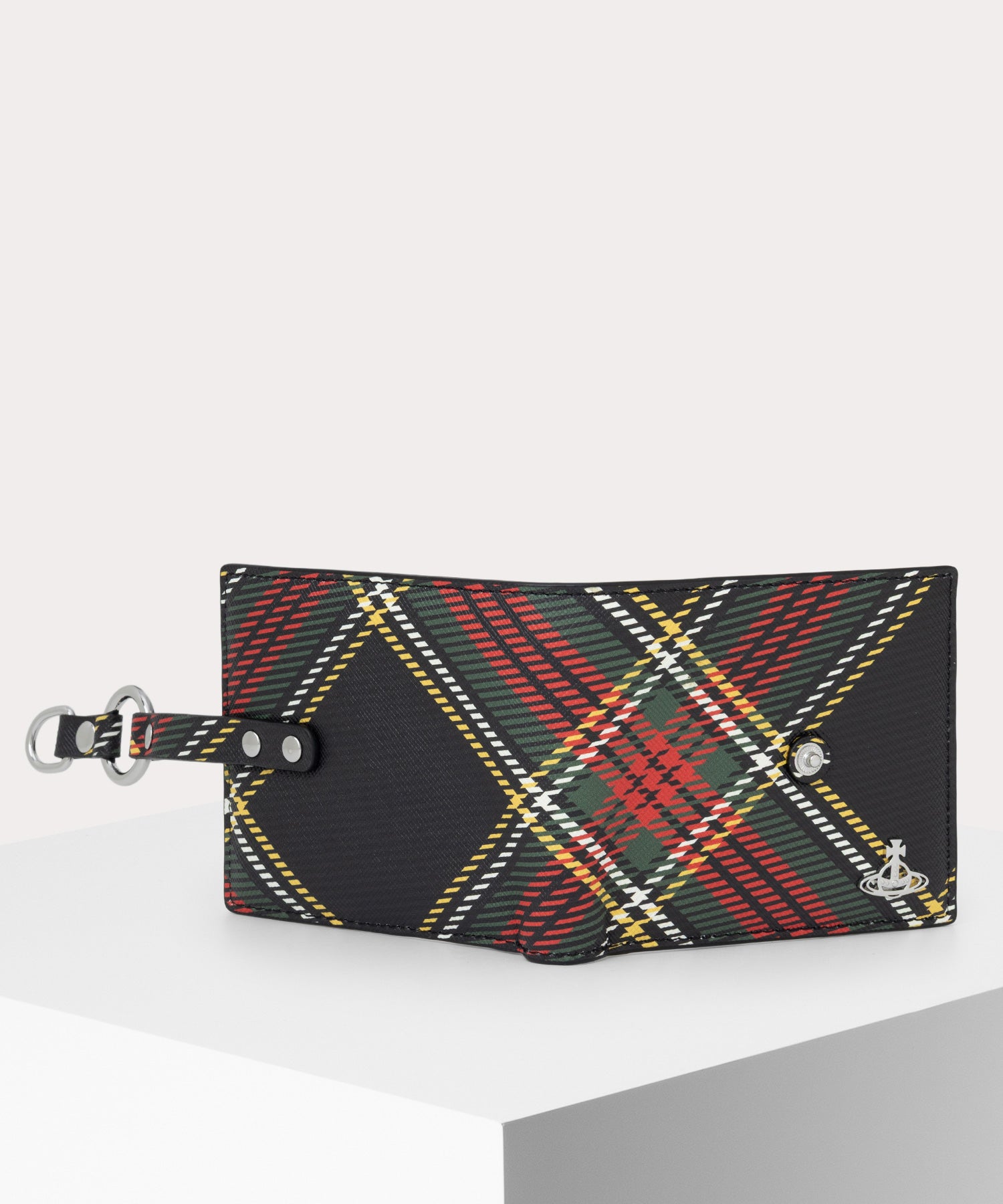 SAFFIANO PRINTED MAN BONDAGE 二つ折り財布(CHELSEA TARTAN)（メンズ