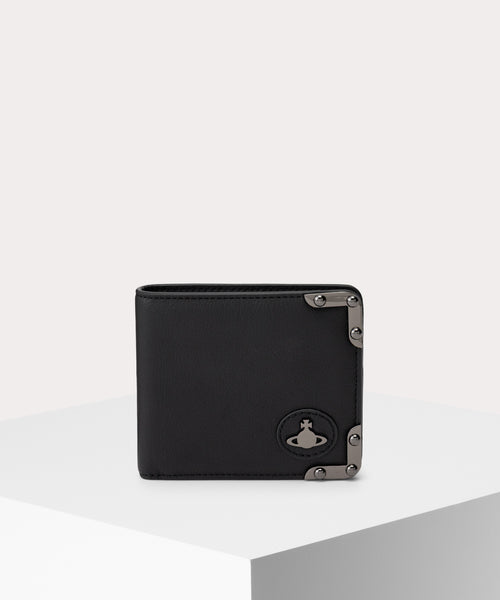 極美品 vivienne westwood   レザー 黒 A4 ANILINE LEATHER MAN 二つ折り財布(ブラック系)（メンズ）（1220952344