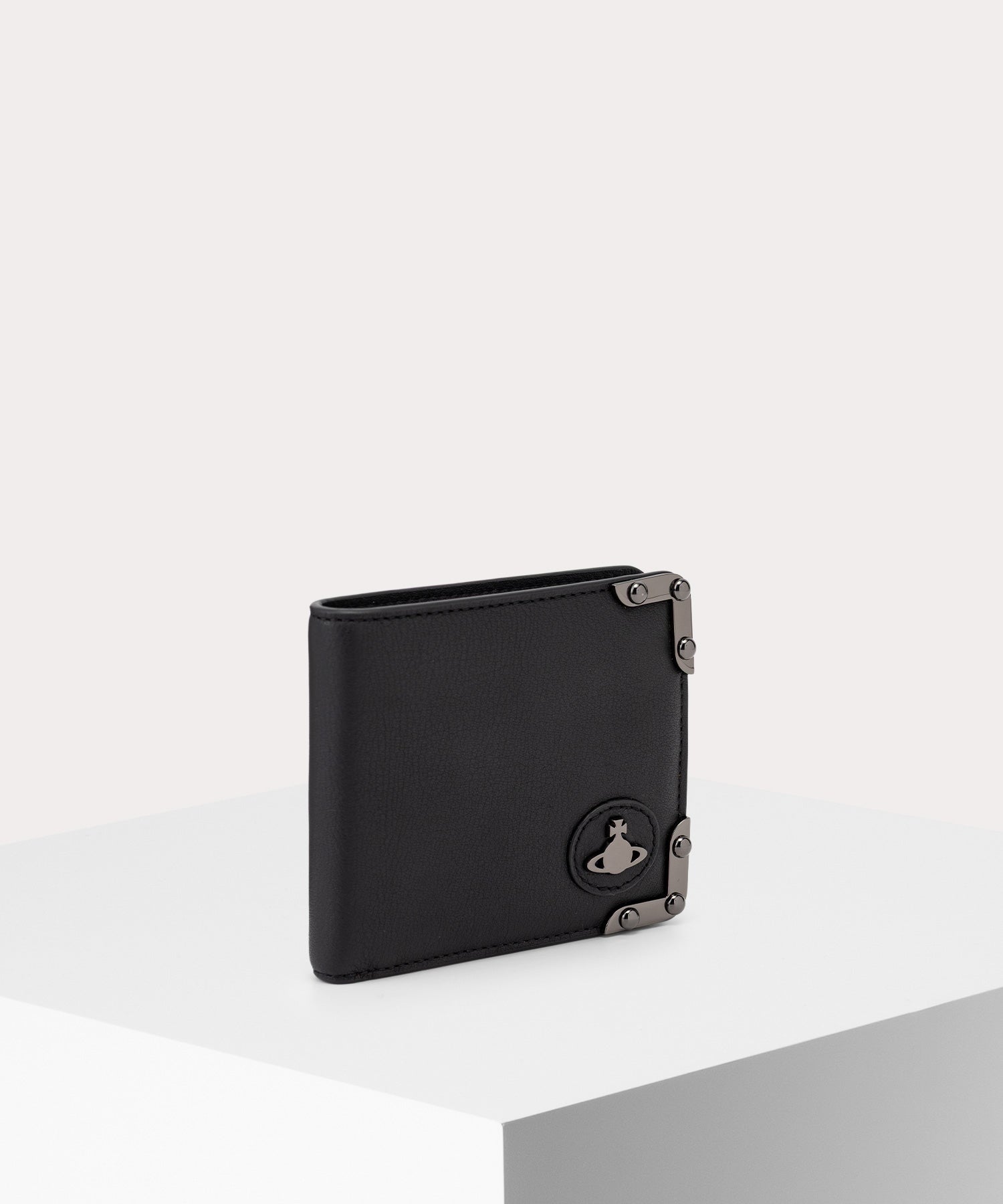 ANILINE LEATHER MAN 二つ折り財布(ブラック系)（メンズ）（1220952344