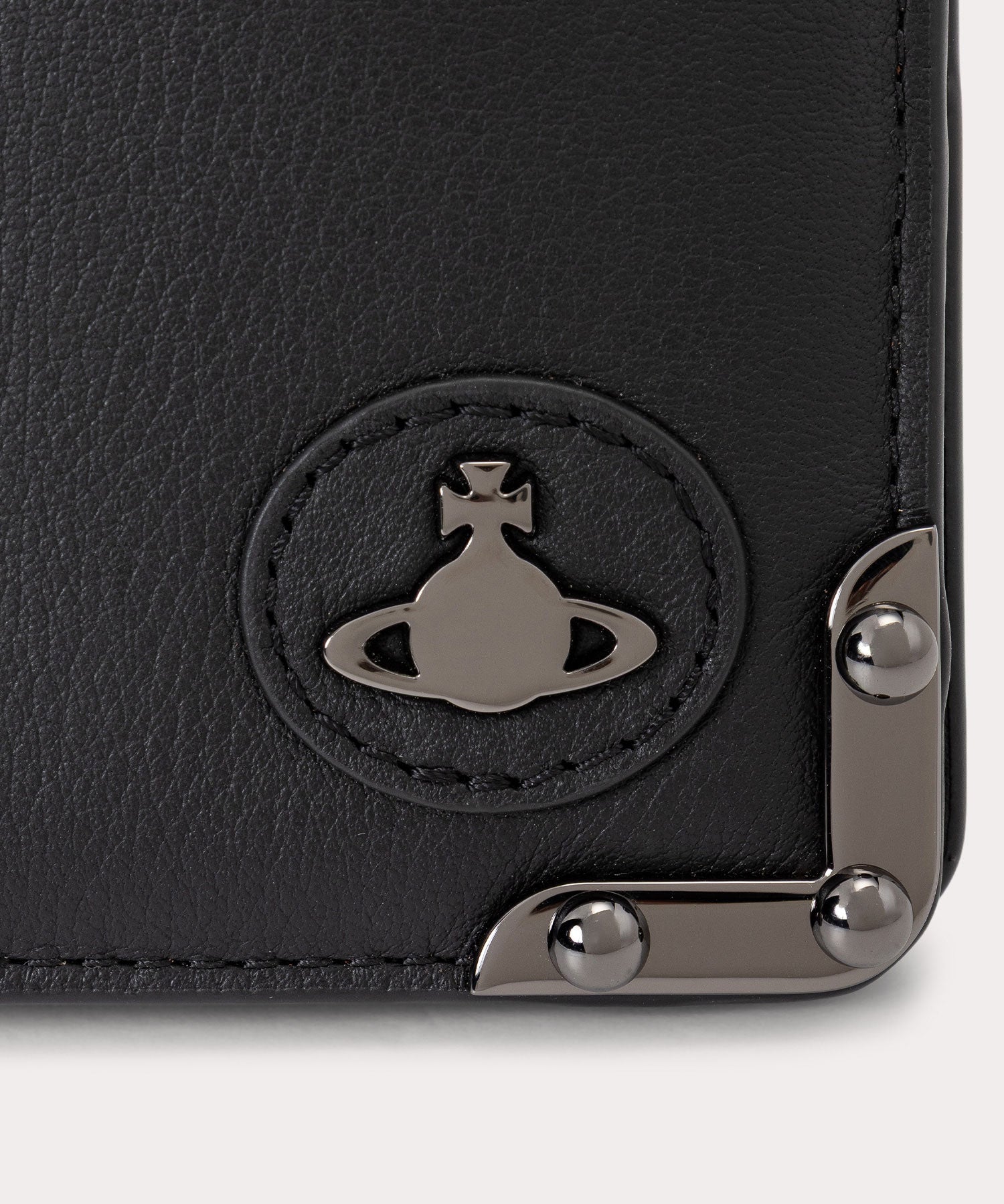 ANILINE LEATHER MAN 二つ折り財布(ブラック系)（メンズ）（1220952344