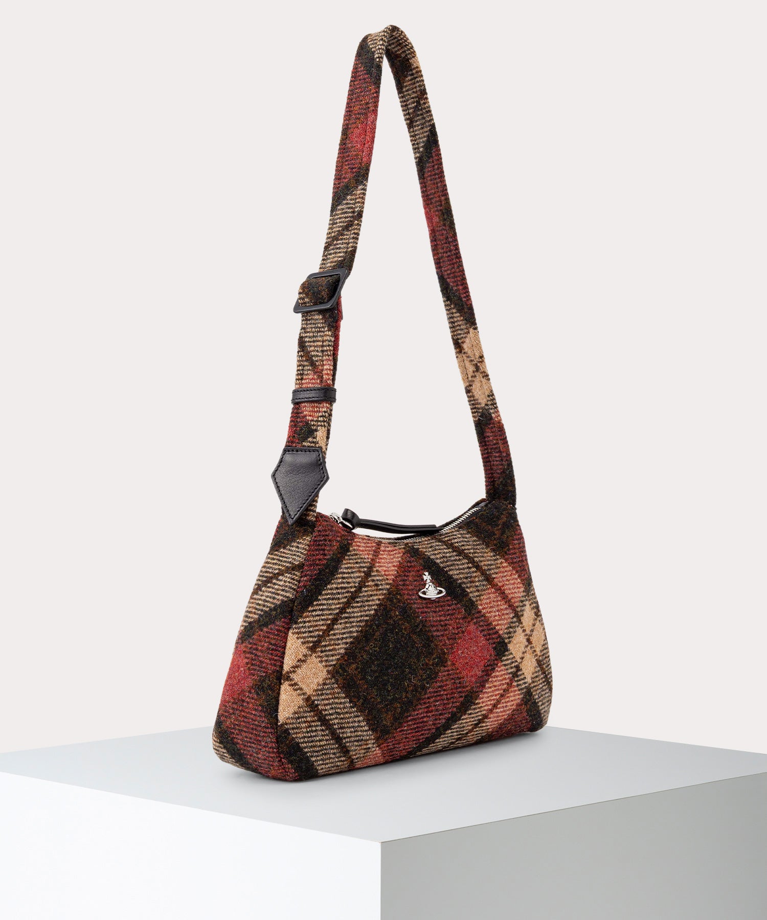 HARRIS TWEED CHECK KATE ショルダーバッグ(LIGHT CHECK)（メンズ