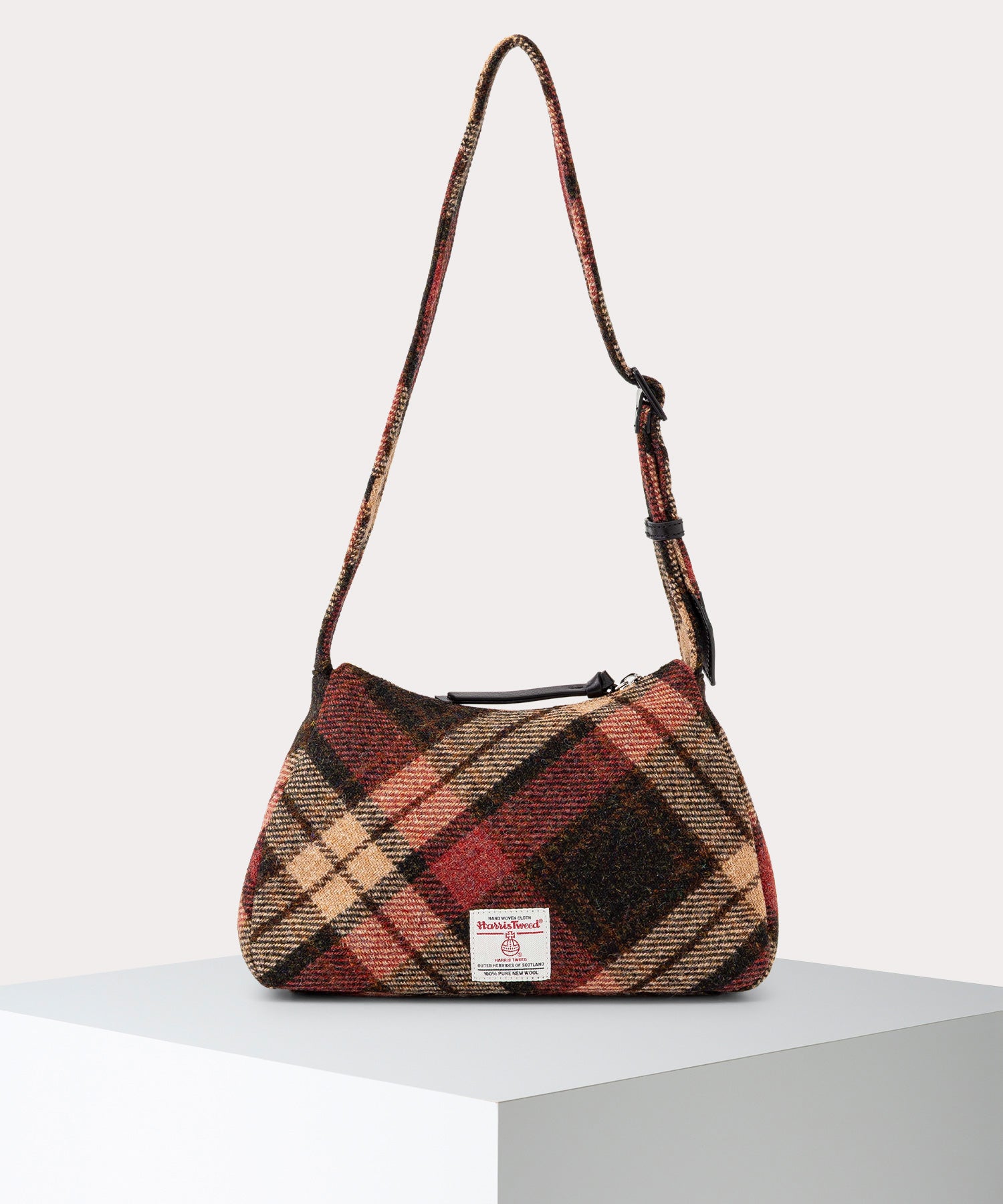 HARRIS TWEED CHECK KATE ショルダーバッグ(LIGHT CHECK)（メンズ