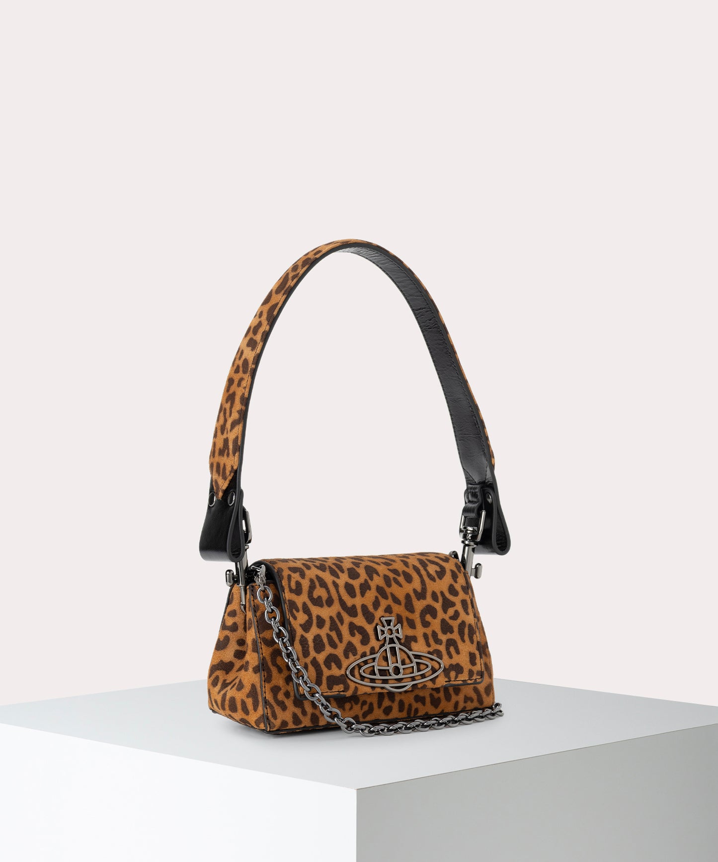 PRINTED SUEDE HAZEL ハンドバッグS