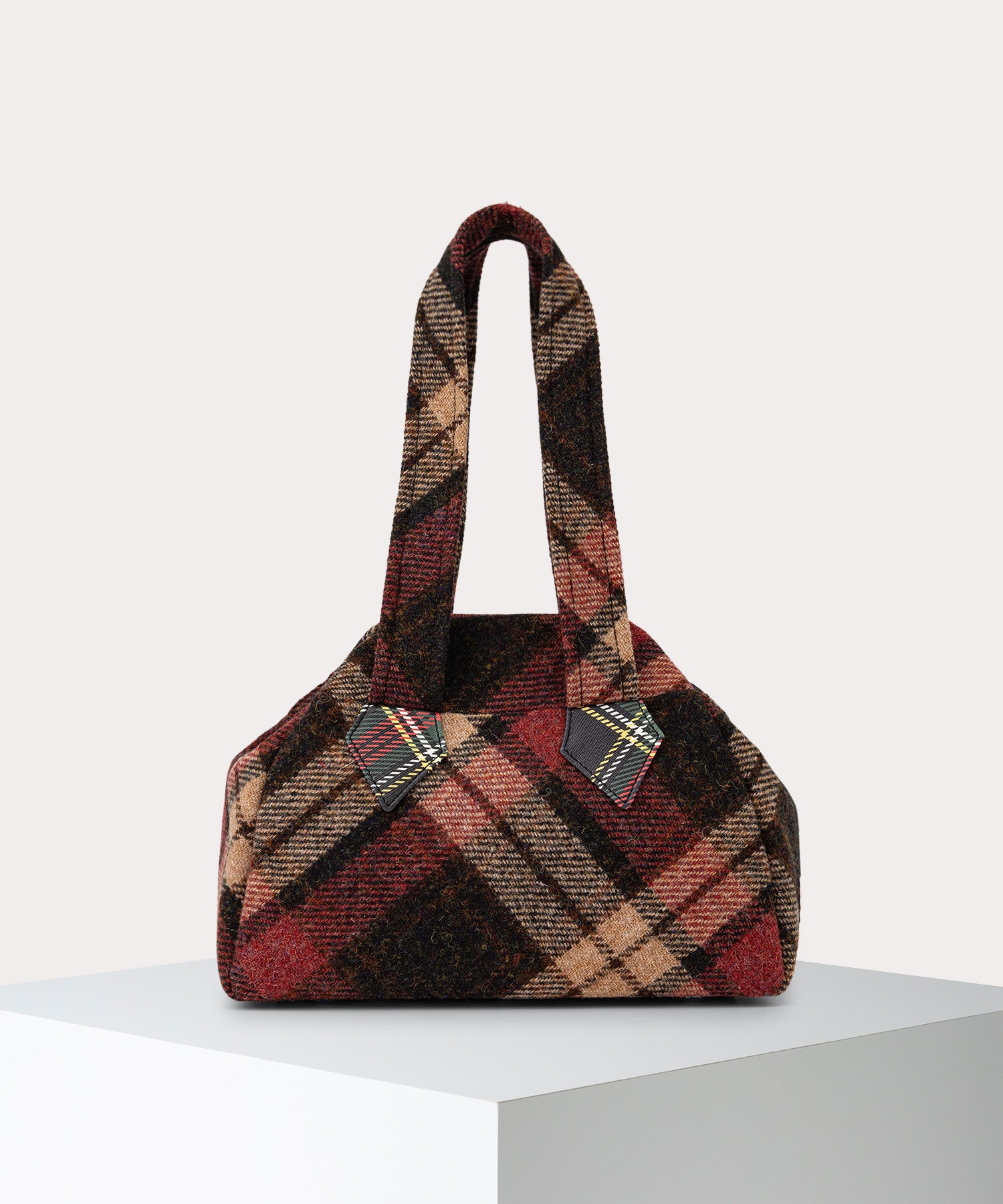 HARRIS TWEED CHECK ARCHIVE ハンドバッグM(LIGHT CHECK)（メンズ