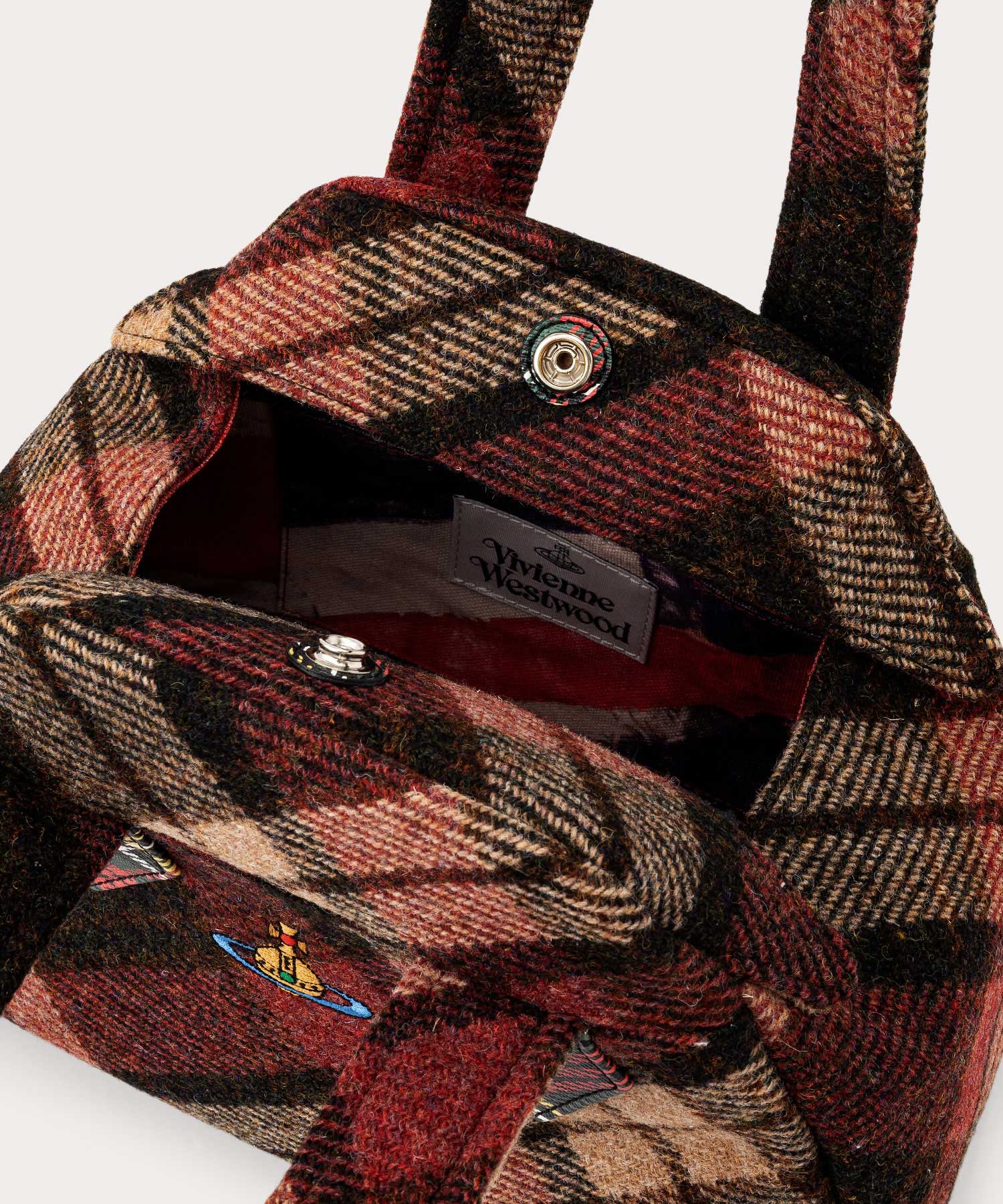 HARRIS TWEED CHECK ARCHIVE ハンドバッグM(LIGHT CHECK)（メンズ