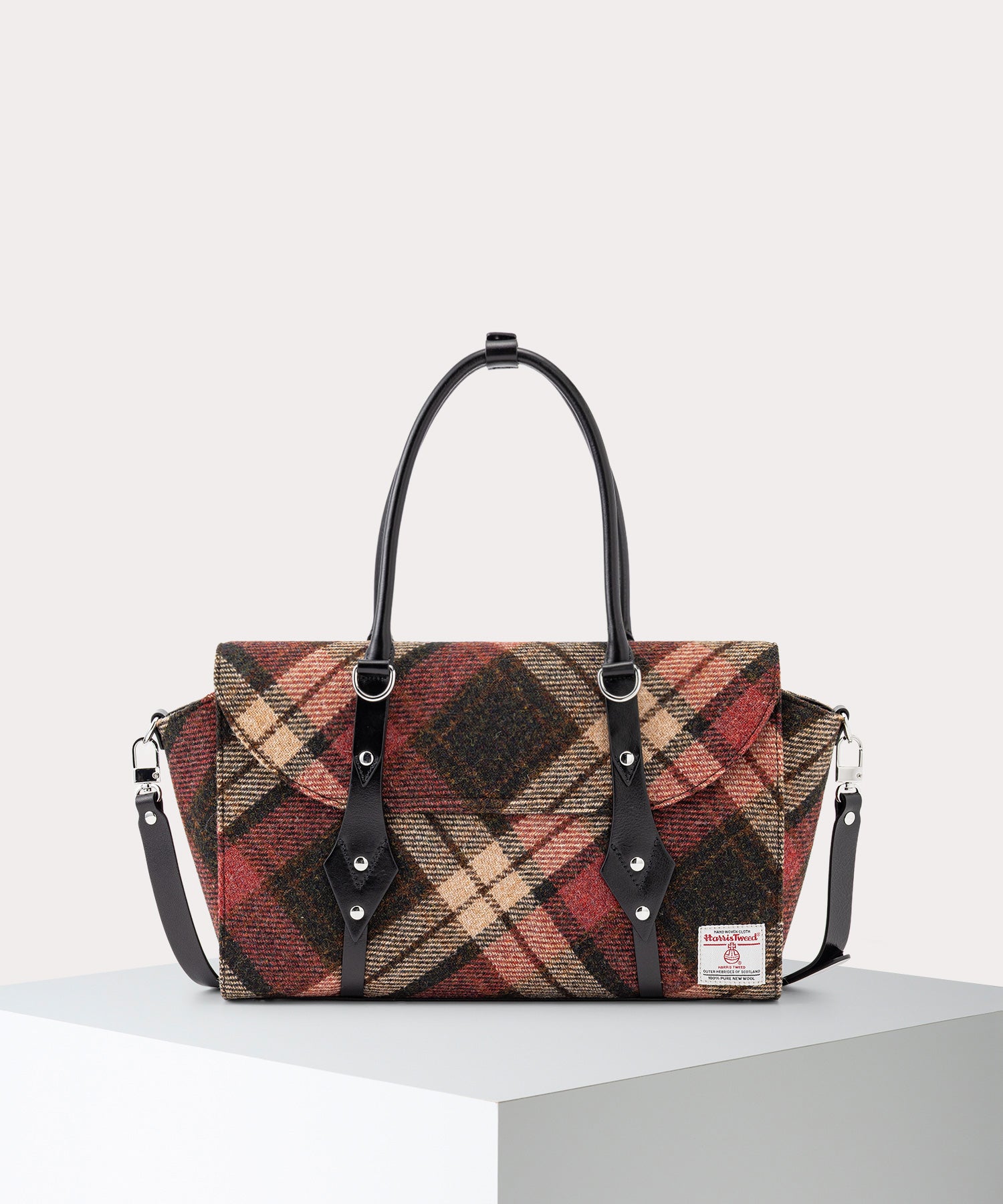 HARRIS TWEED CHECK BETTINA ハンドバッグM(LIGHT CHECK)（メンズ