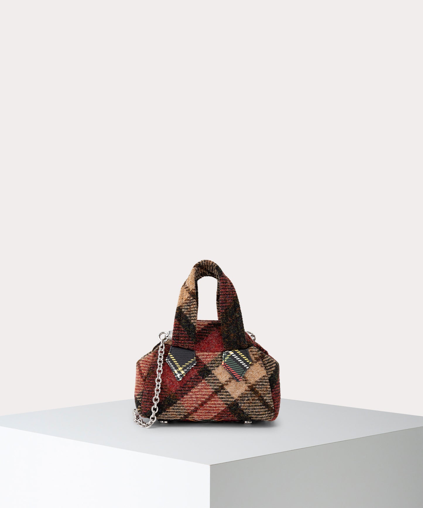 HARRIS TWEED CHECK ARCHIVE ミニハンドバッグ