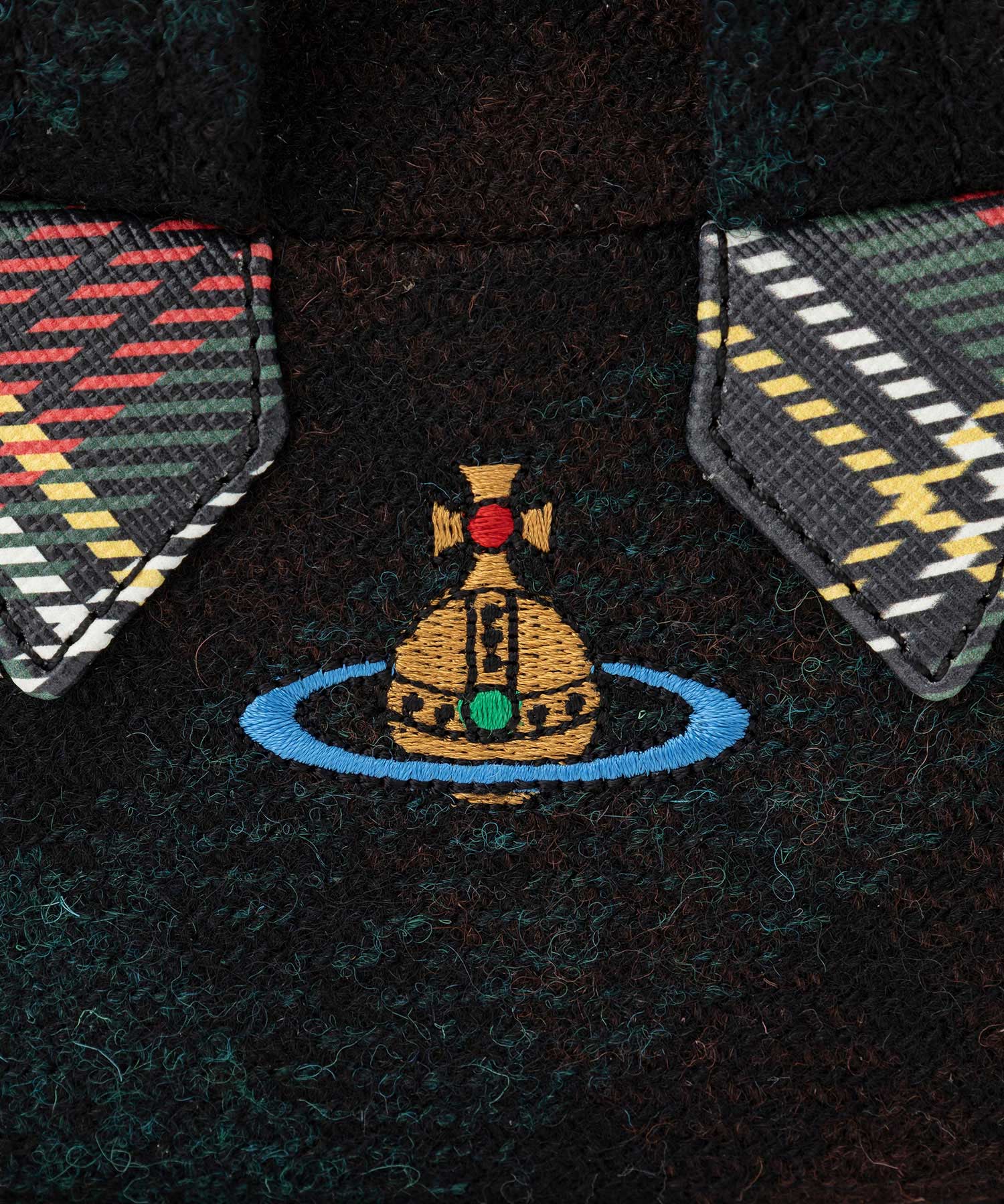 HARRIS TWEED CHECK ARCHIVE ミニハンドバッグ(DARK CHECK)（メンズ