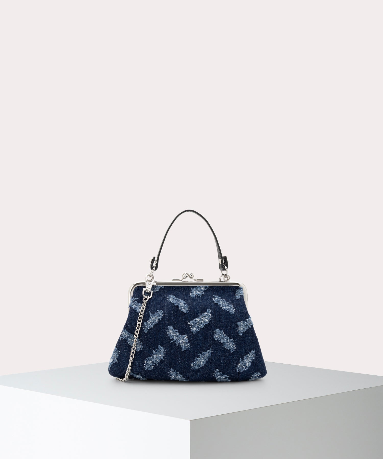 リビアン RIPPED DENIM GRANNY 口金ショルダーバッグ(インディゴ)（メンズ