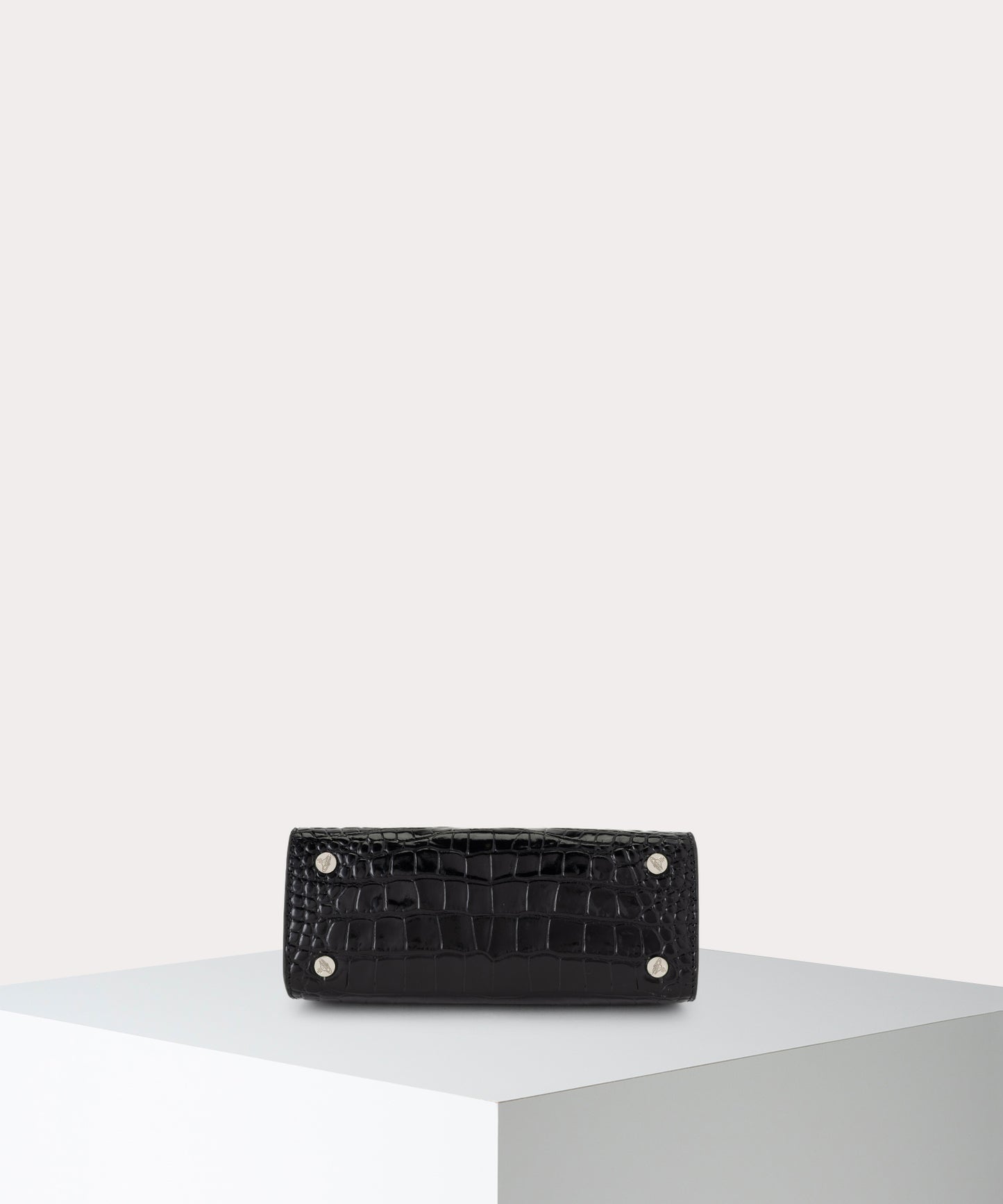EMBOSS CROC LEATHER DOLL 口金ショルダーバッグXL