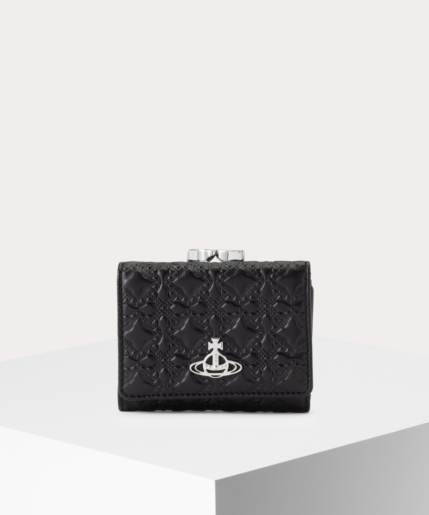 EMBOSSED NAPPA 口金三つ折り財布
