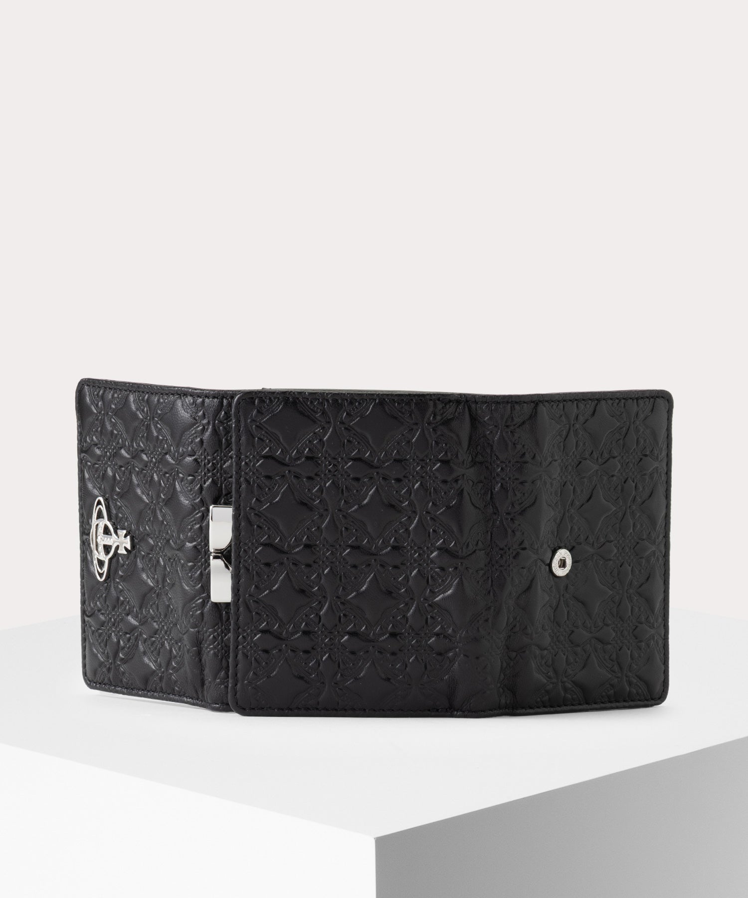EMBOSSED NAPPA 口金三つ折り財布