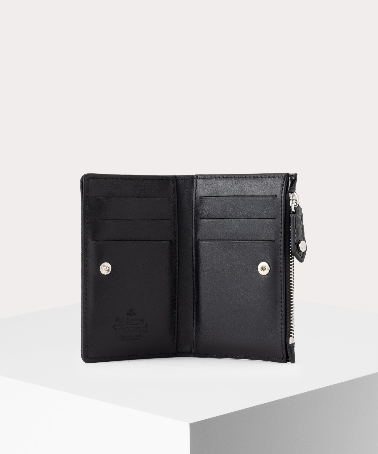 EMBOSS CROC LEATHER ファスナー付きカードケース