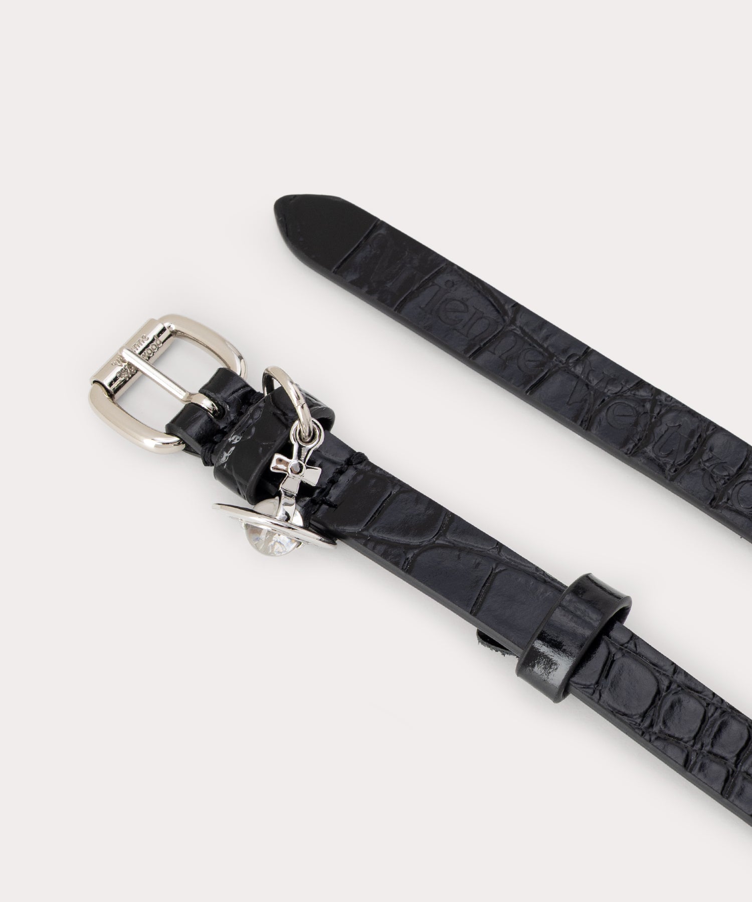 MINI ALEX CHARM ベルト(ブラック×シルバー)（メンズ）（1220952455