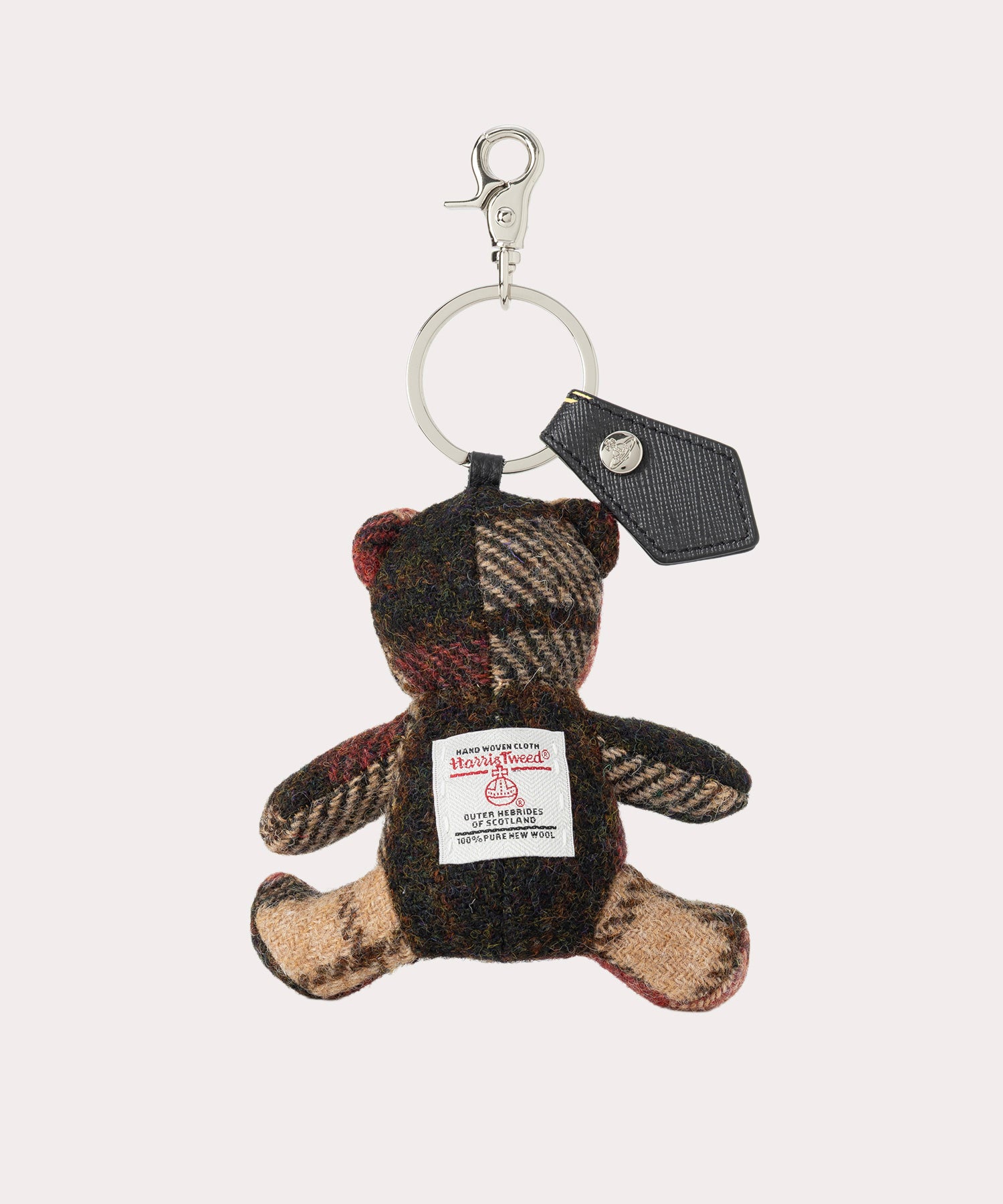 HARRIS TWEED CHECK TEDDY BEAR キーホルダー(LIGHT CHECK)（メンズ