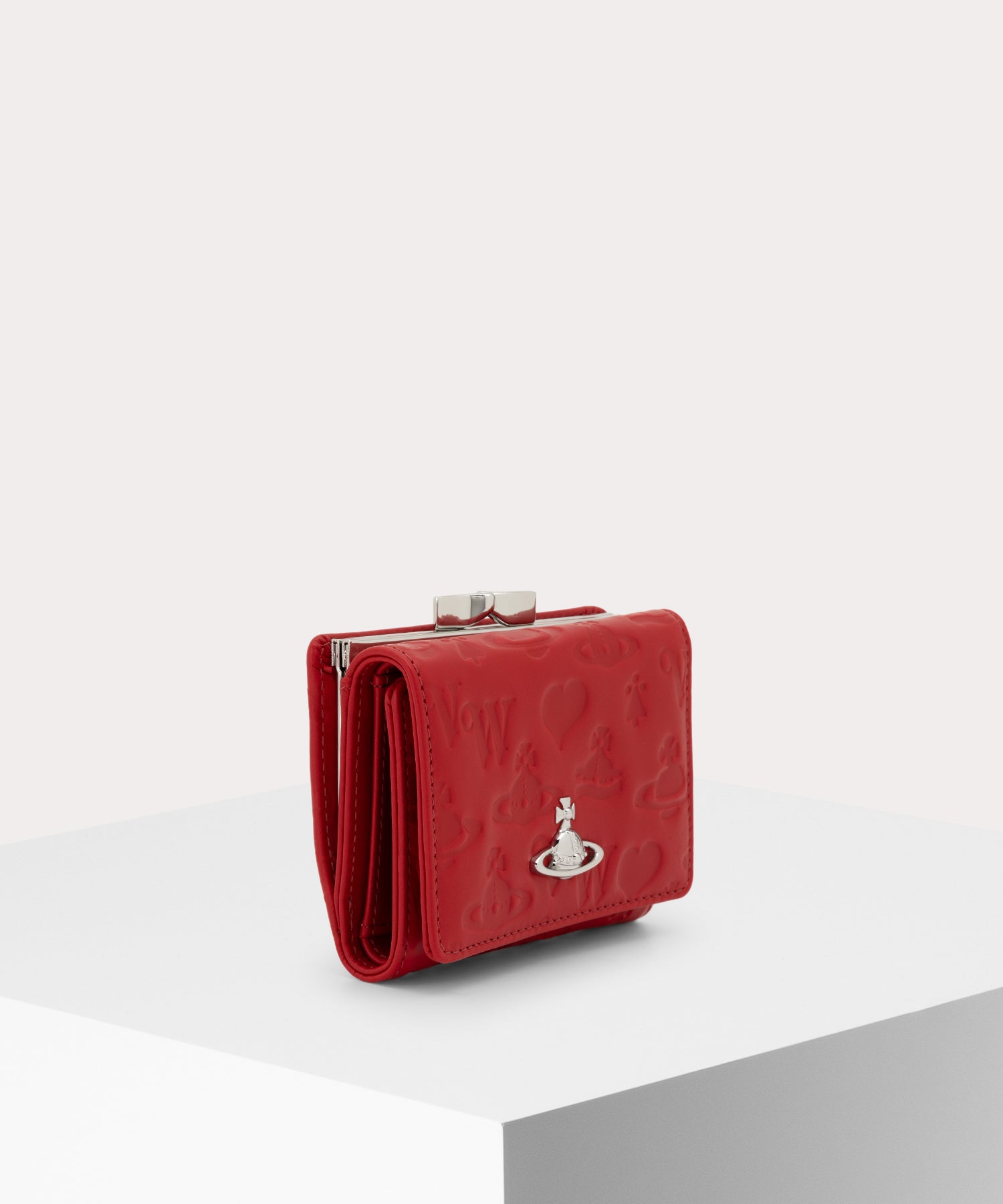 Vivienne Westwood 赤 ハート三つ折り財布 ヴィヴィアンウエストウッド Vivienne Westwood 三つ折り財布 折り畳み