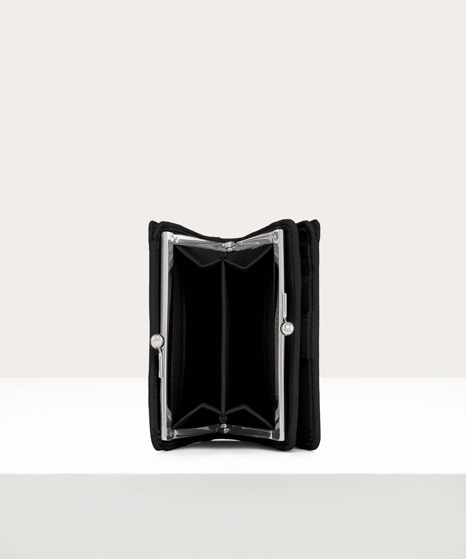 SAFFIANO LEATHER 口金二つ折り財布(ブラック)（メンズ）（1220961201