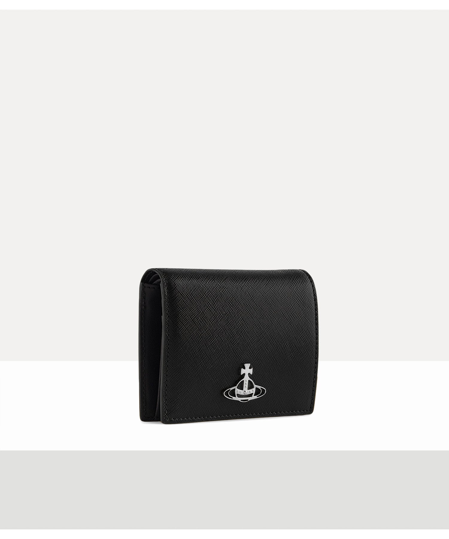 SAFFIANO LEATHER WOMAN 二つ折り財布(ブラック)（メンズ