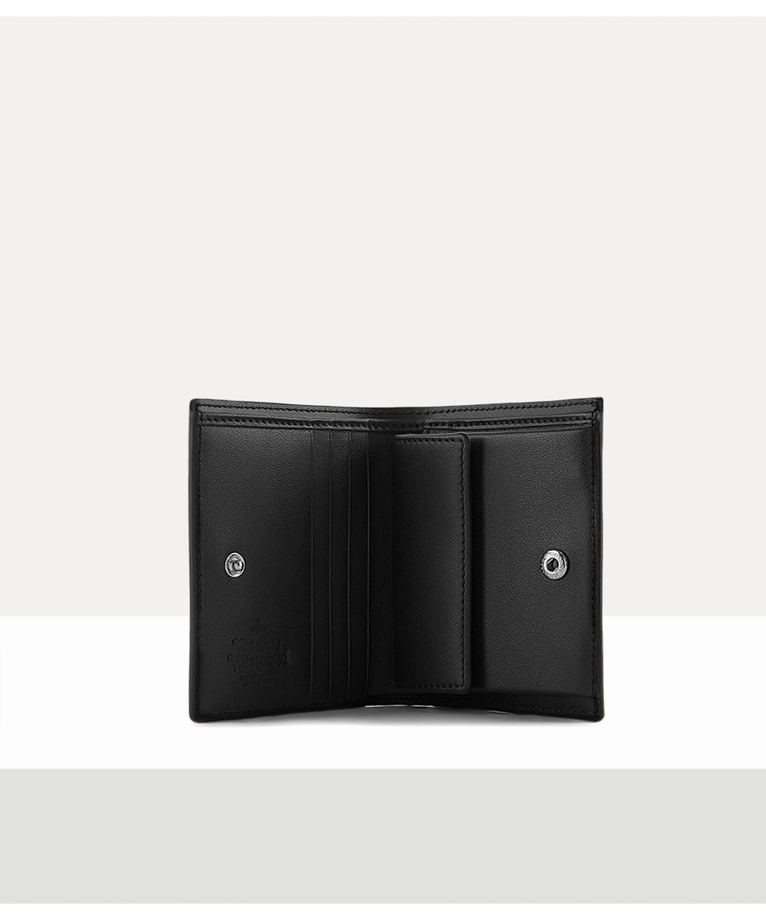 SAFFIANO LEATHER WOMAN 二つ折り財布(ブラック)（メンズ