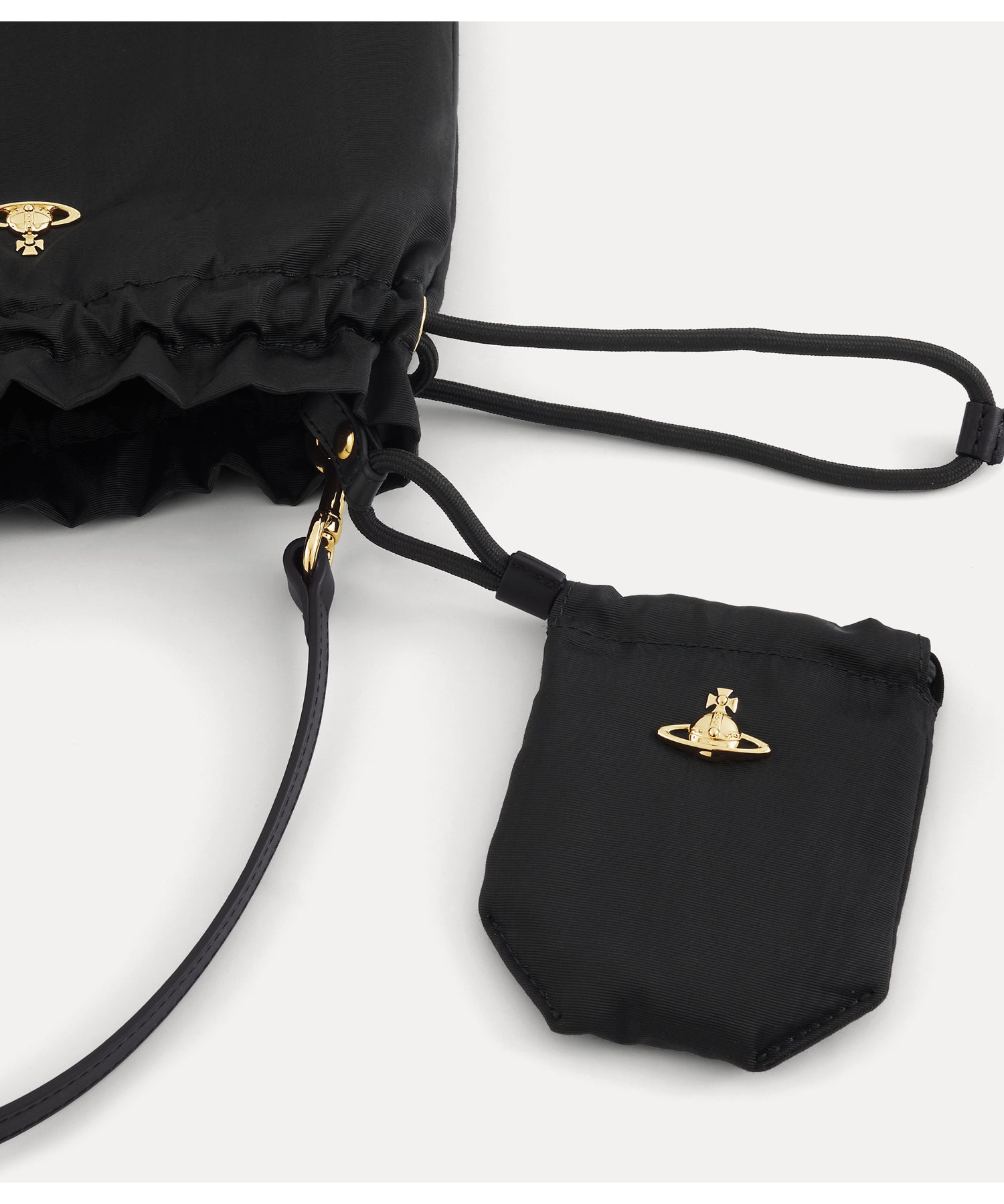 MOIRE DRAWSTRING ポーチセット(ブラック)（メンズ）（1220961286