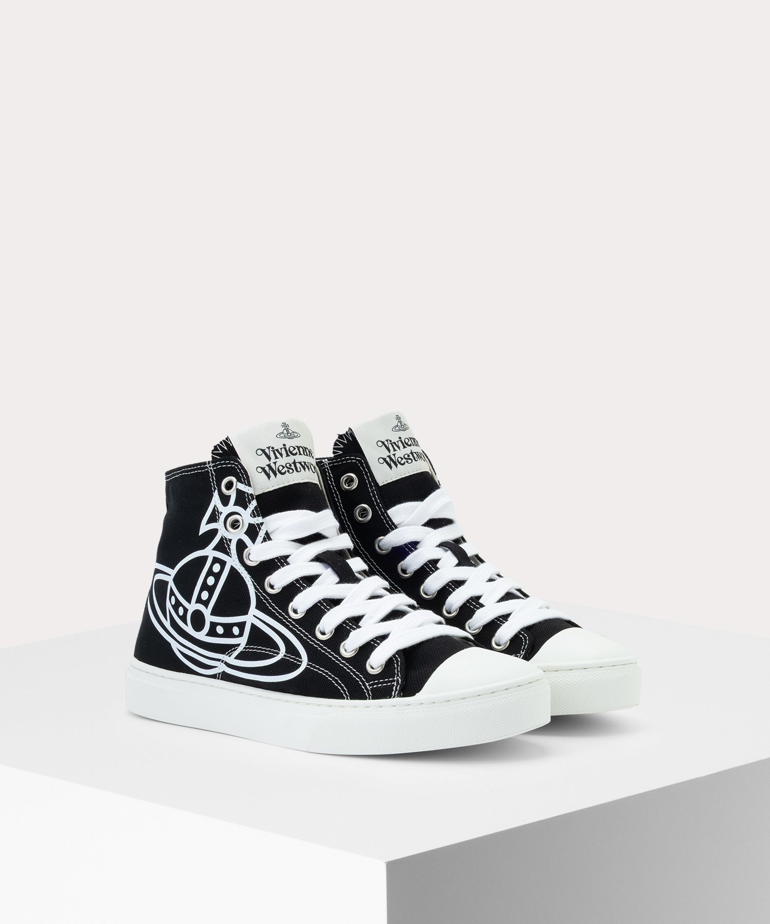 PLIMSOLL HIGH TOP CANVAS スニーカー(ブラック)（レディース