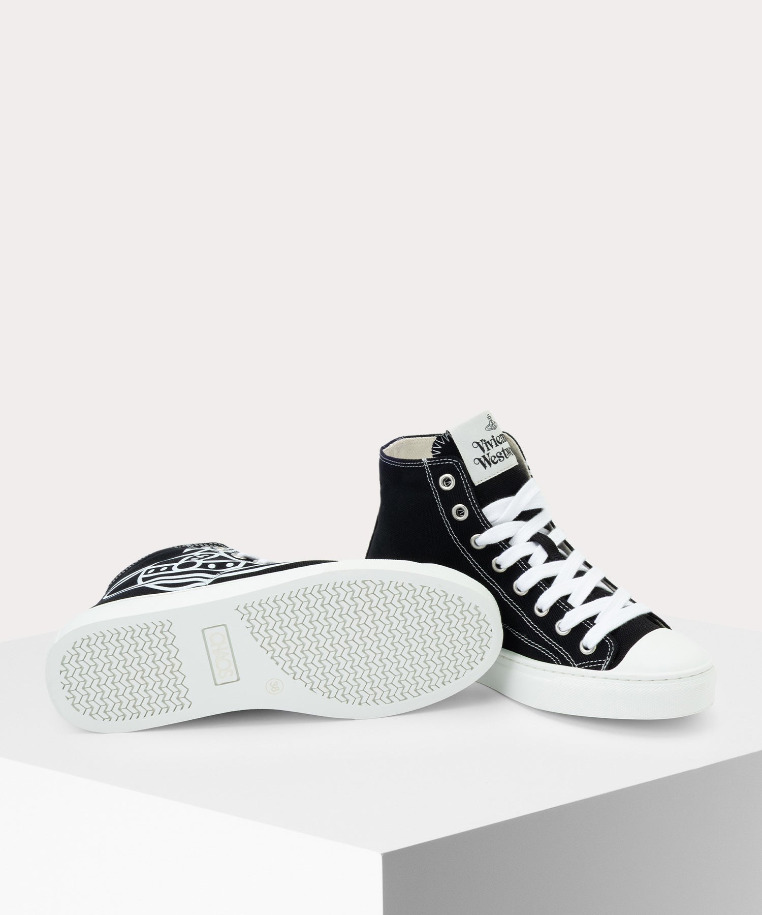 PLIMSOLL HIGH TOP CANVAS スニーカー(ブラック)（レディース