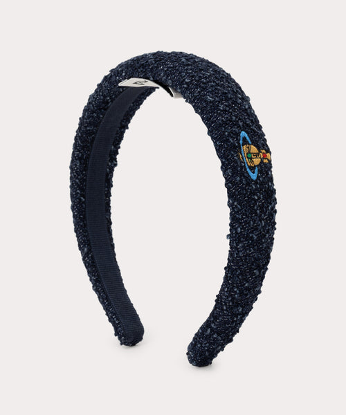 BOUCLE DENIM ヘアバンド(ブルー)（レディース）（1244952004