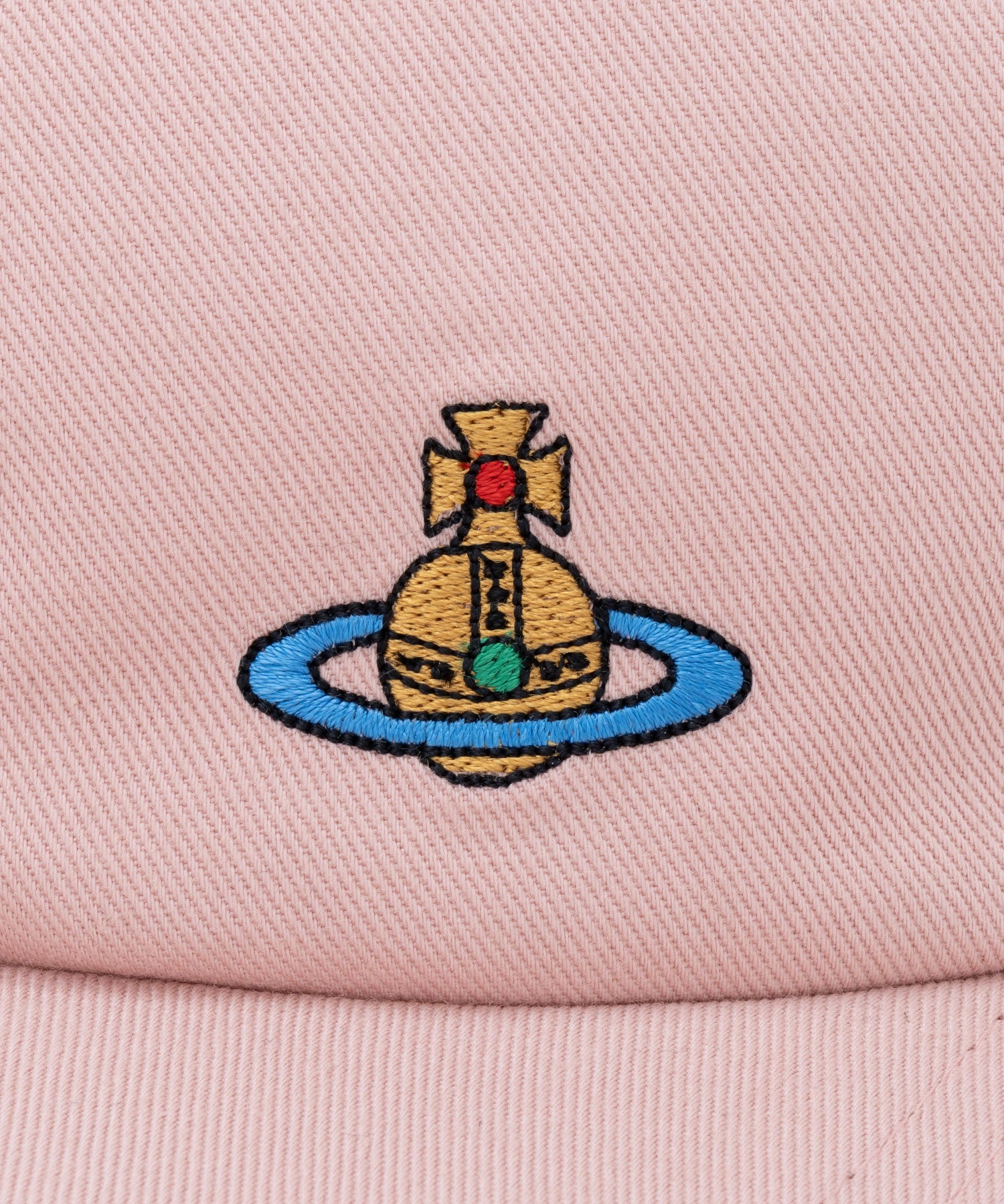 Vivienne Westwood オリーブ色 キャップ ピンク刺繍 Vivienne Westwood オリーブ色 キャップ ピンク刺繍