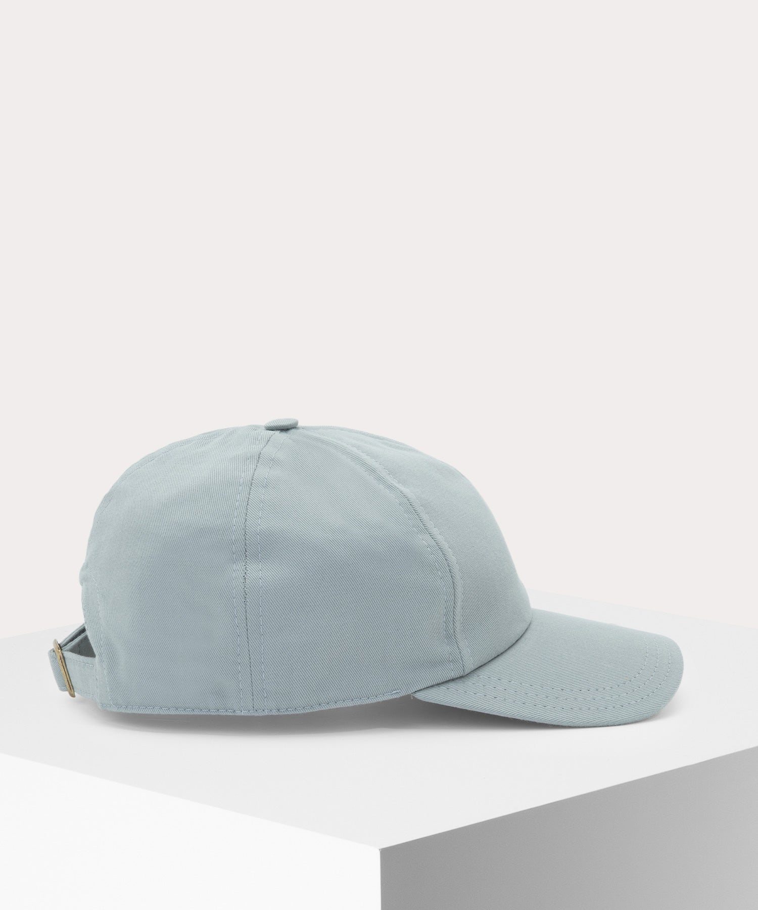 COTTON TWILL PLAIN BASEBALL キャップ(ブルー)（メンズ
