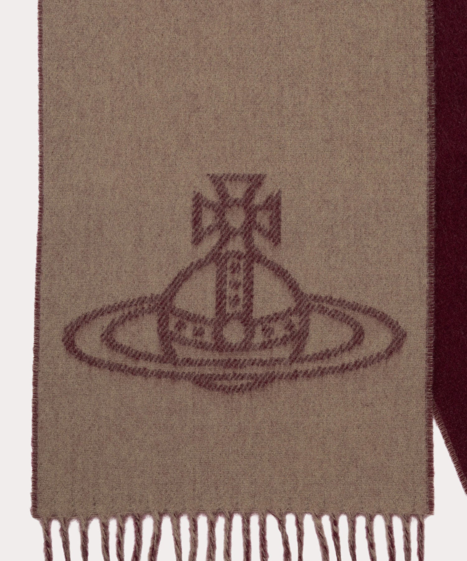 N109マルページ SINGLE ORB DOUBLE マフラー(ベージュ)（メンズ）（1244952017