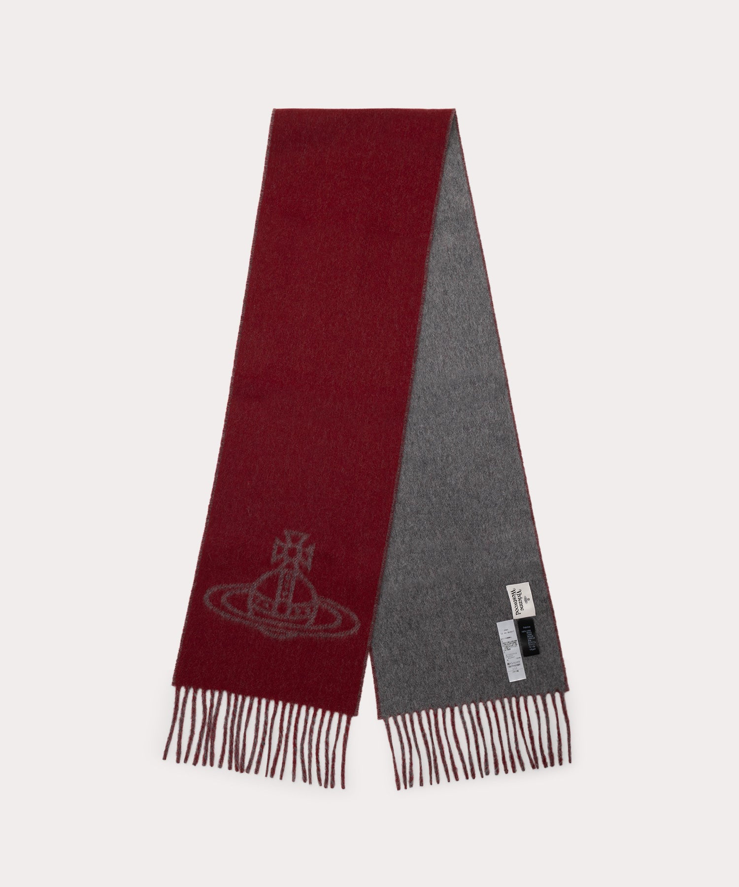 SINGLE ORB DOUBLE マフラー(レッド)（メンズ）（1244952017