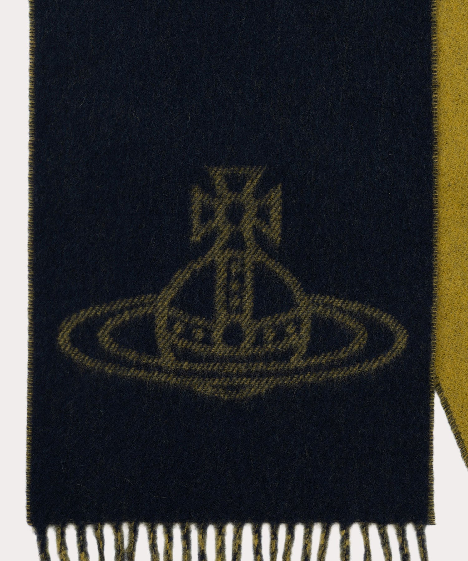 SINGLE ORB DOUBLE マフラー(ネイビー)（メンズ）（1244952017