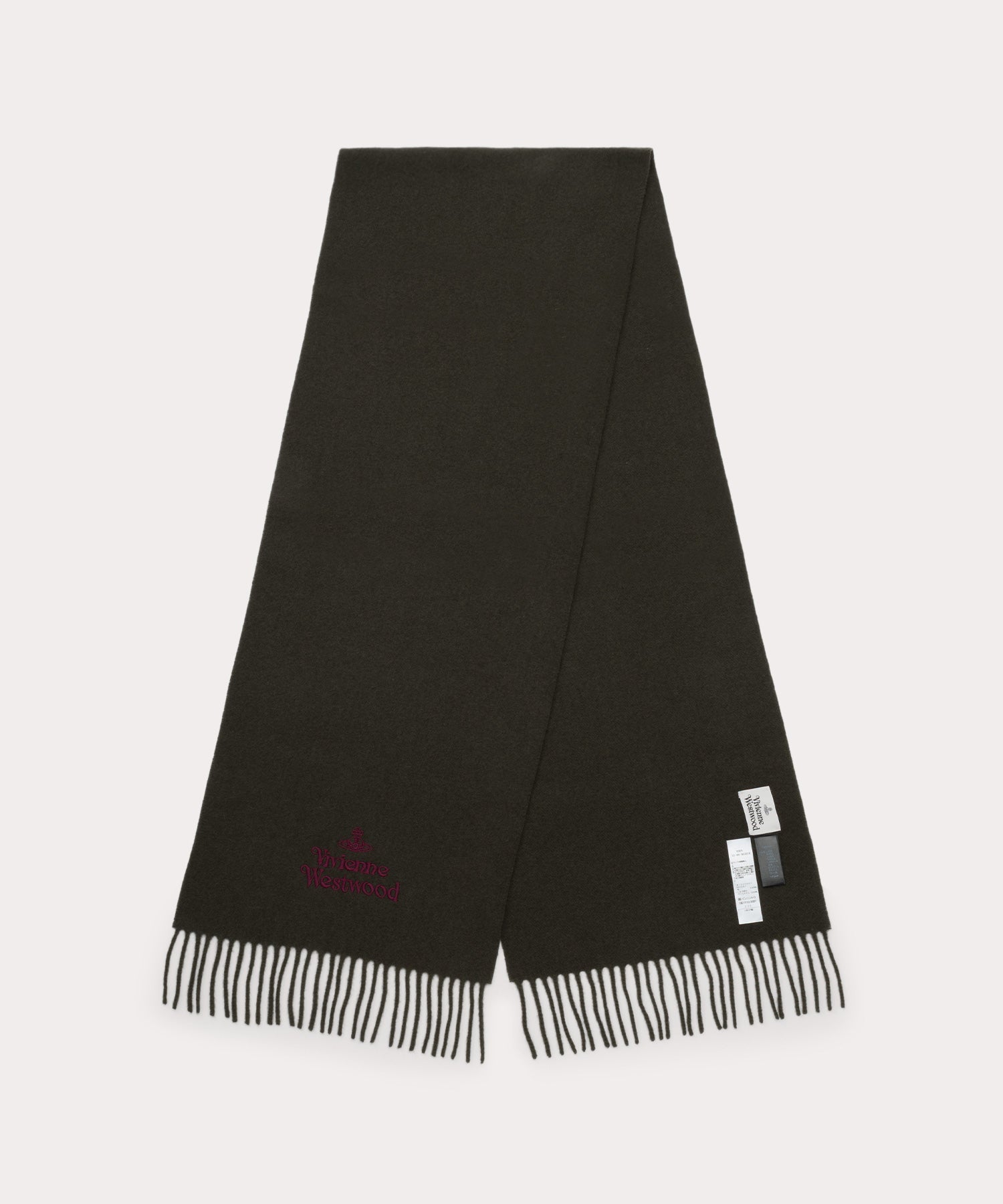 EMBROIDERED LOGO マフラー(グリーン)（メンズ）（1244952018