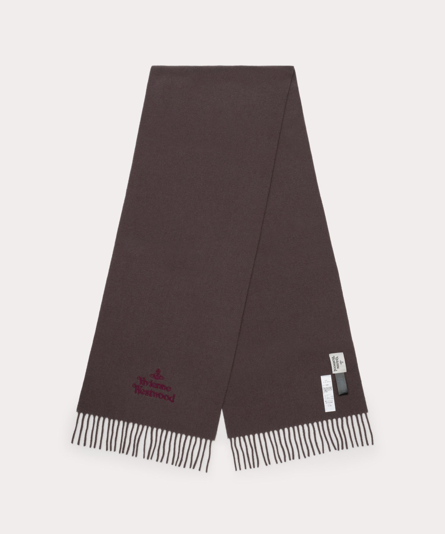 EMBROIDERED LOGO マフラー(ブラウン系)（メンズ）（1244952018