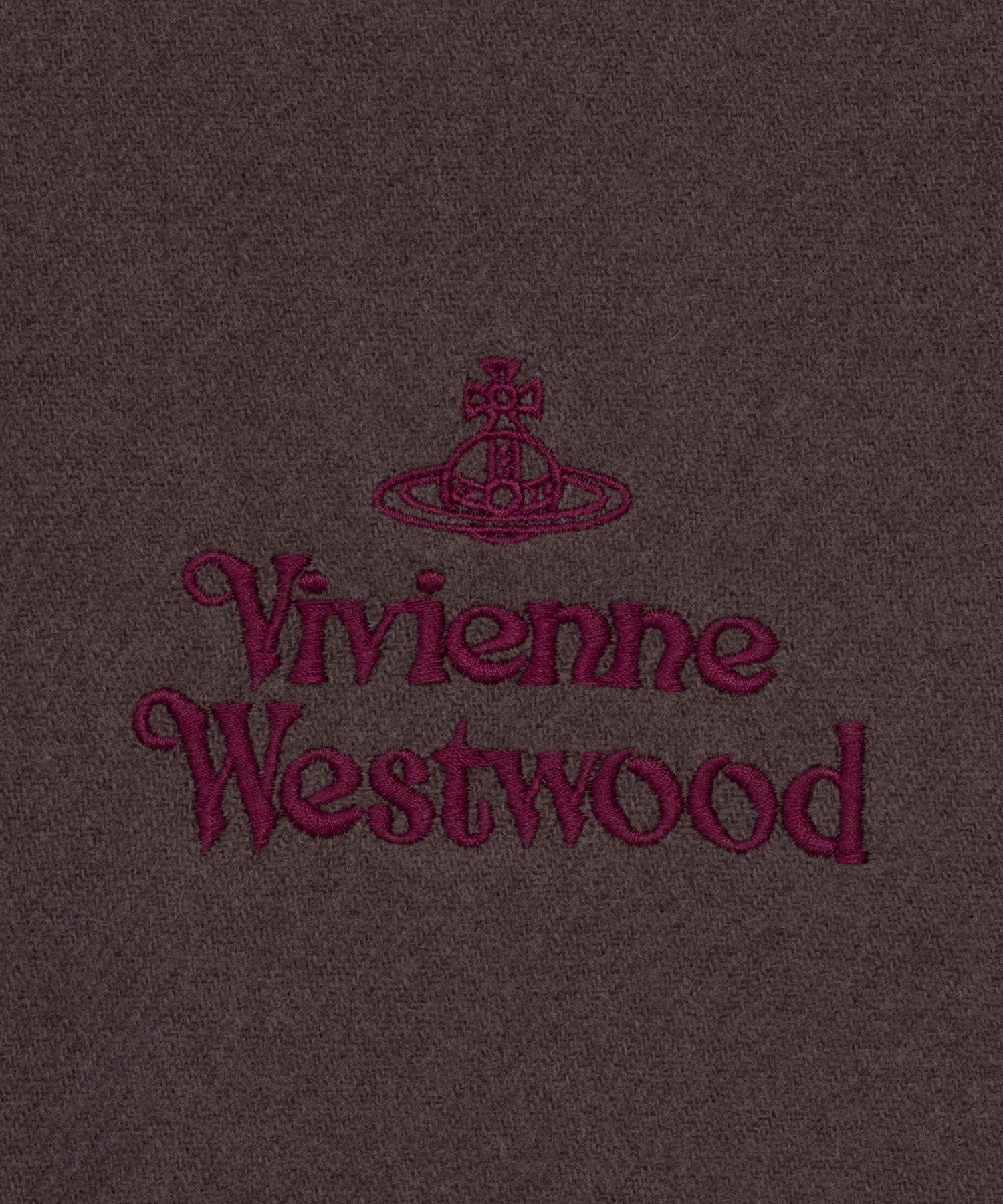 EMBROIDERED LOGO マフラー(ブラウン)（メンズ）（1244952018