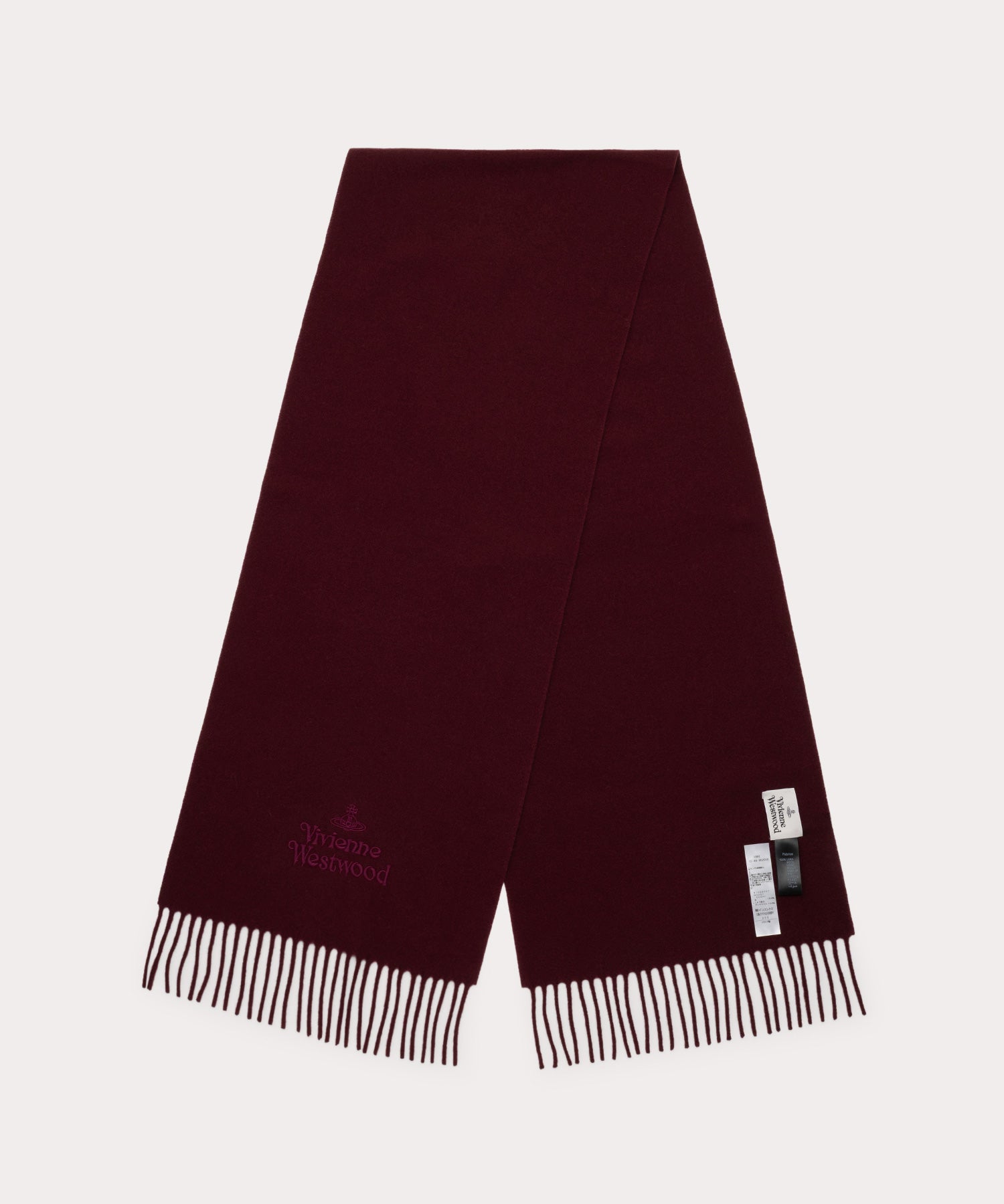 EMBROIDERED LOGO マフラー(レッド)（メンズ）（1244952018