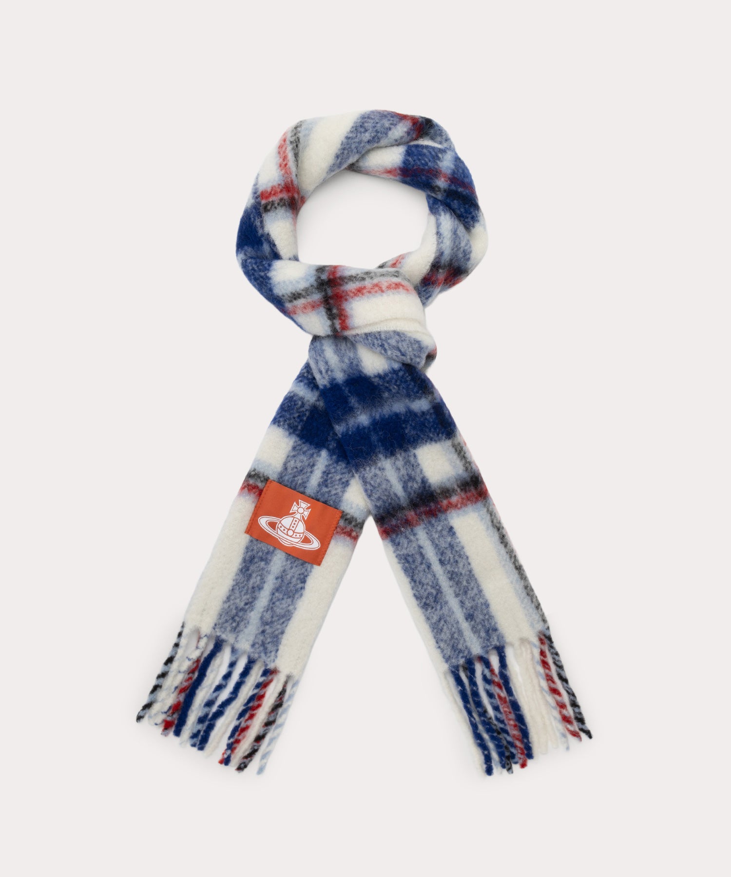 CHUNKY TARTAN マフラー(ホワイト系)（メンズ）（1244952029