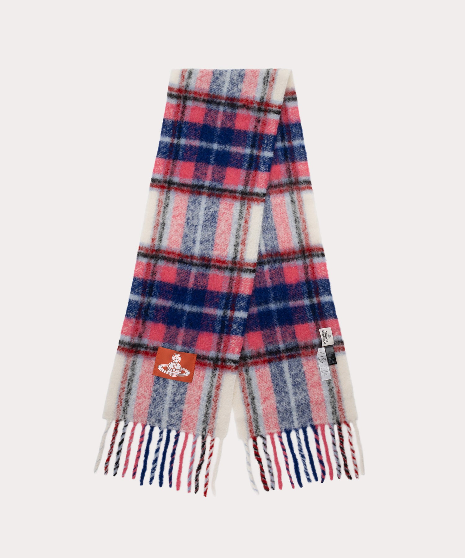 CHUNKY TARTAN マフラー(ピンク系)（メンズ）（1244952029）｜ストール