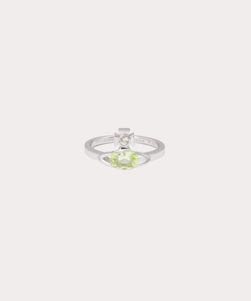 Vivienne Westwood Allie リング Vivienne Westwood Platinum/White Allie Ring – Retro Designer