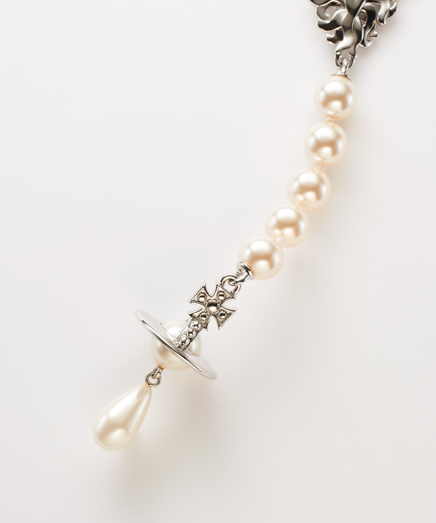 CALISTA PEARL LONG ネックレス(シルバー)（レディース