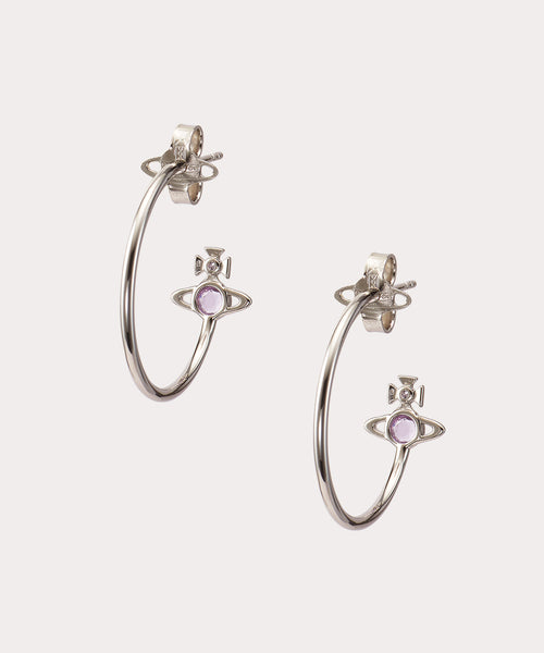 VivienneWestwood☆ HEATHER STUD ピアス パープル HEATHER HOOP ピアス(パープル系)（レディース）（1250951275
