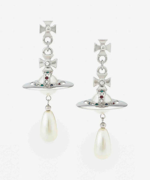 PEARL ドロップピアス(シルバー)（メンズ）（1250961044