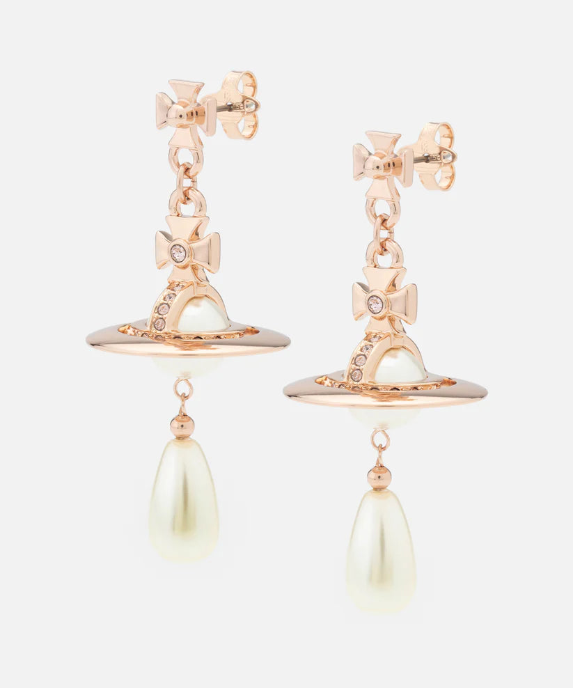 PEARL ドロップピアス(ピンクゴールド)（メンズ）（1250961044